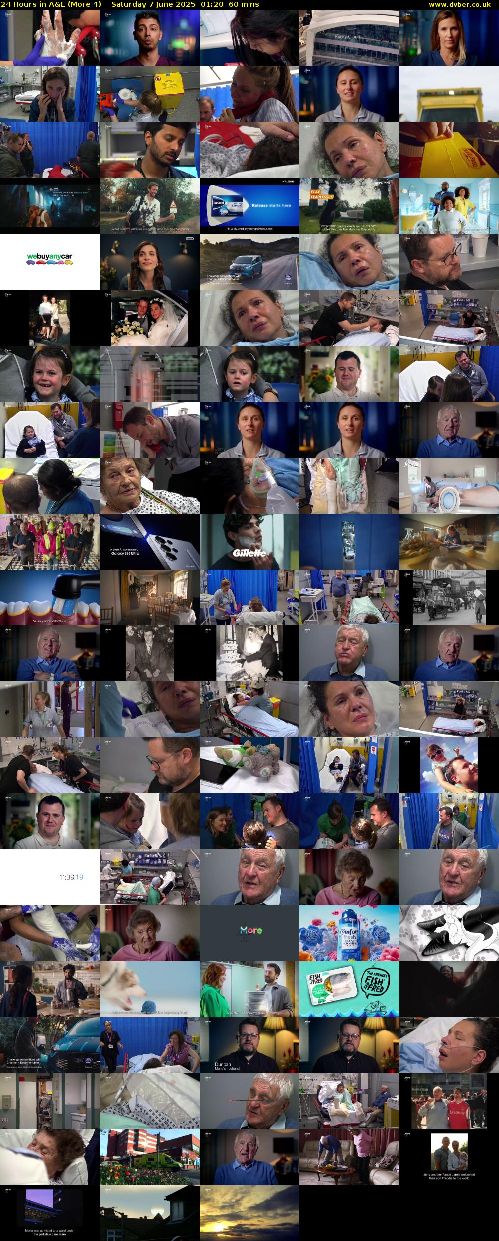 24 Hours in A&E (More 4) Saturday 7 June 2025 01:20 - 02:20