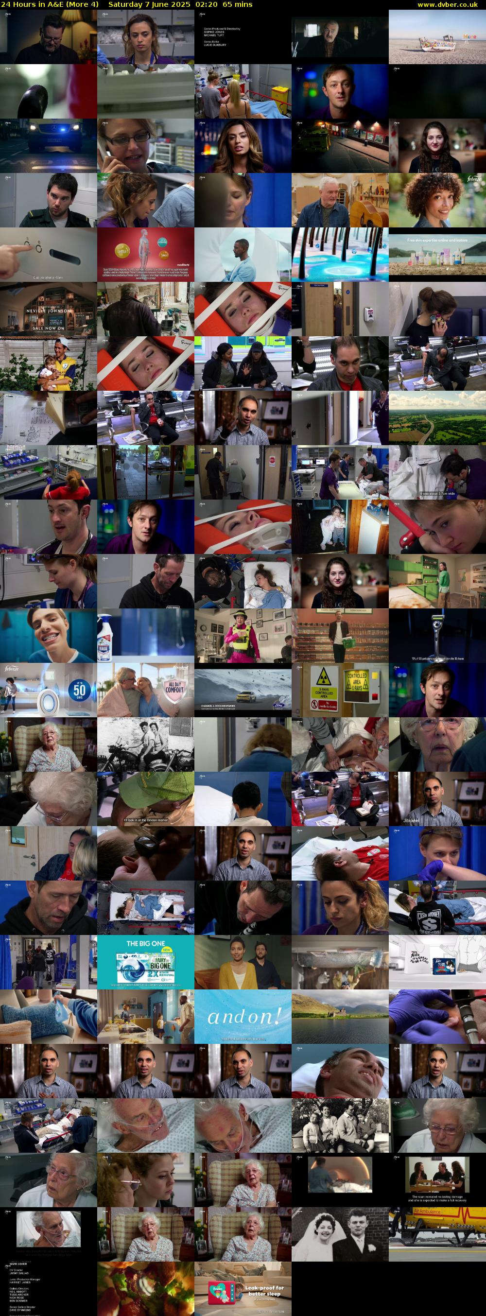 24 Hours in A&E (More 4) Saturday 7 June 2025 02:20 - 03:25