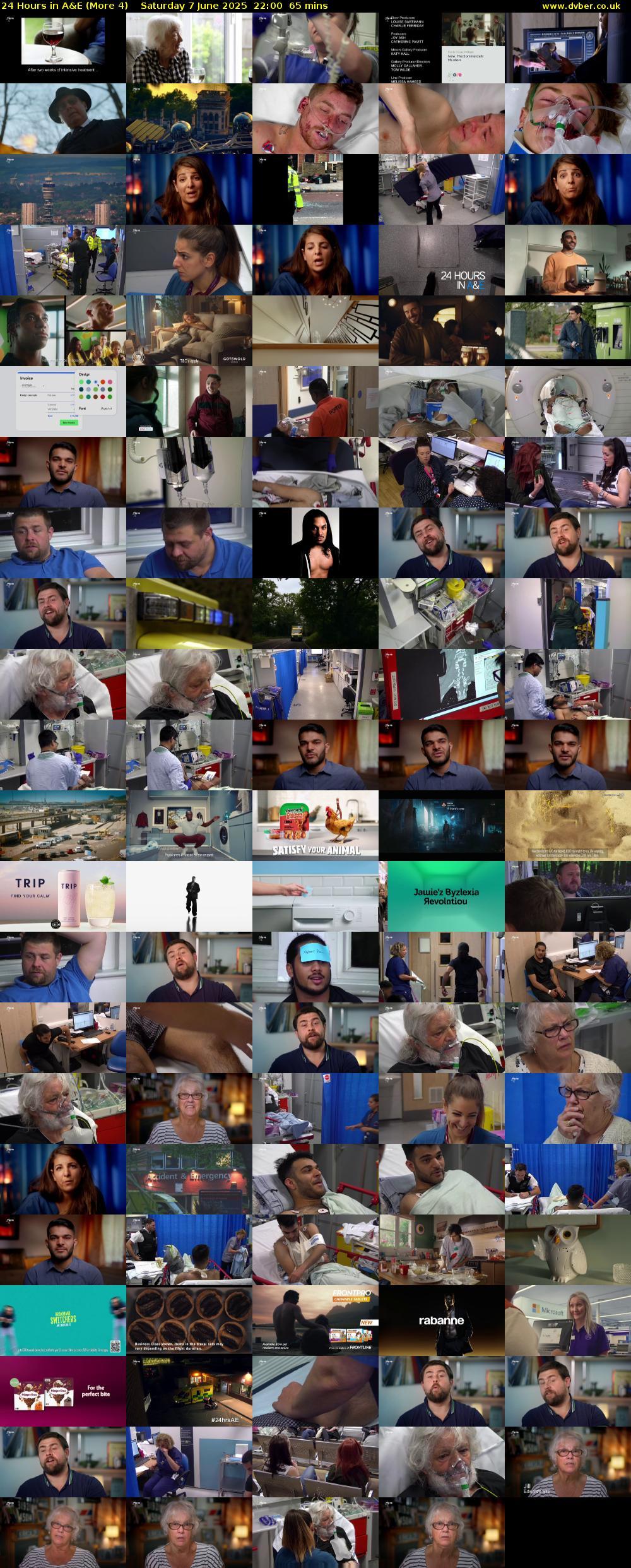 24 Hours in A&E (More 4) Saturday 7 June 2025 22:00 - 23:05