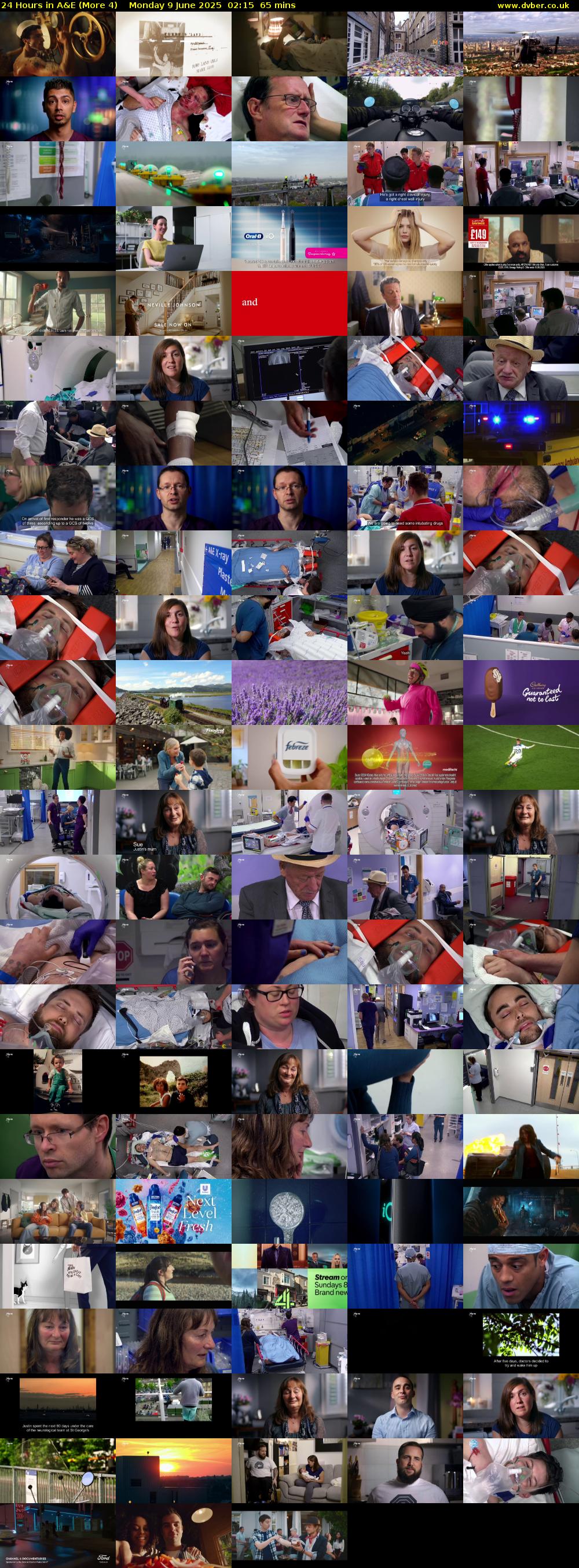 24 Hours in A&E (More 4) Monday 9 June 2025 02:15 - 03:20