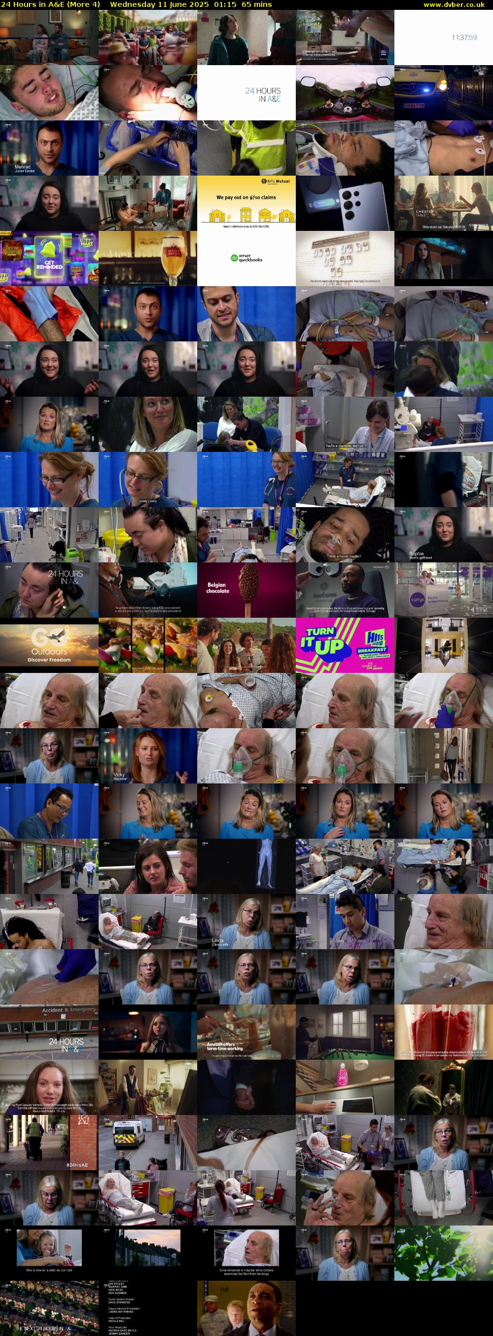 24 Hours in A&E (More 4) Wednesday 11 June 2025 01:15 - 02:20