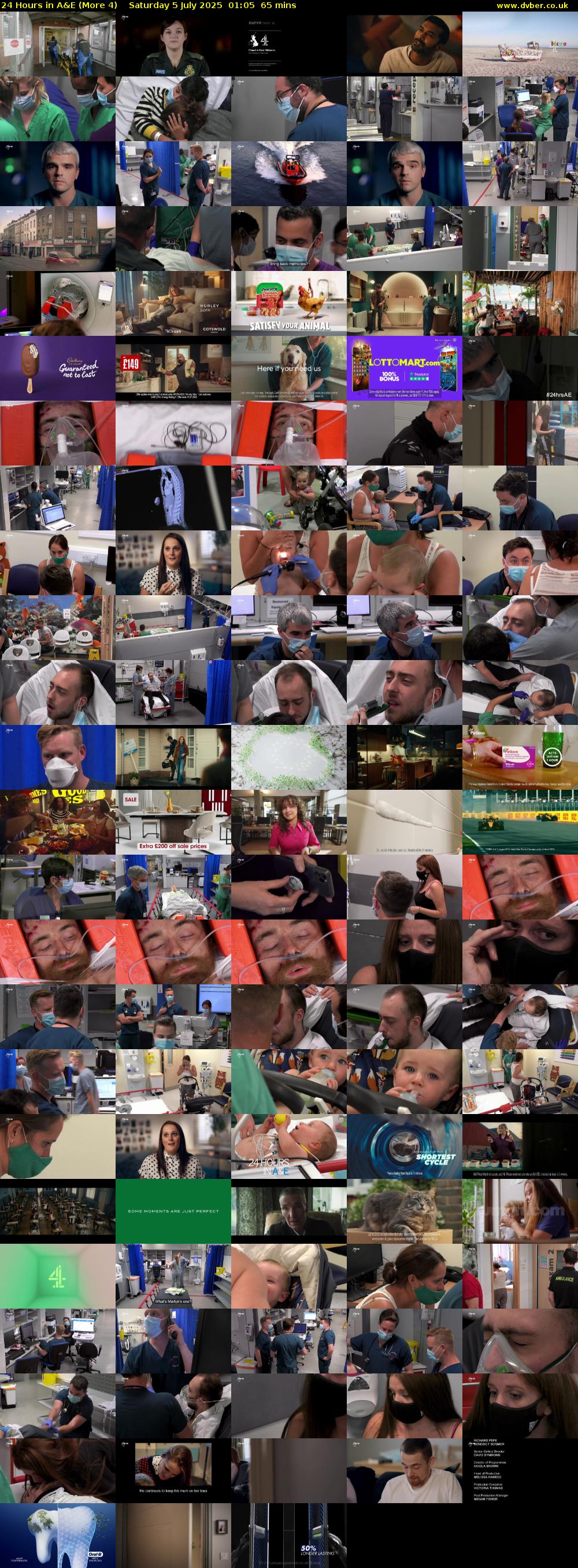 24 Hours in A&E (More 4) Saturday 5 July 2025 01:05 - 02:10