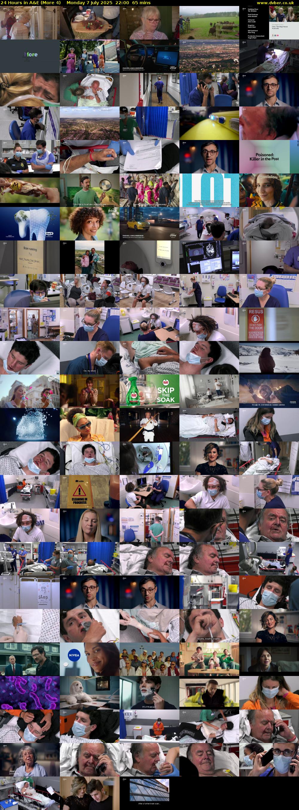 24 Hours in A&E (More 4) Monday 7 July 2025 22:00 - 23:05
