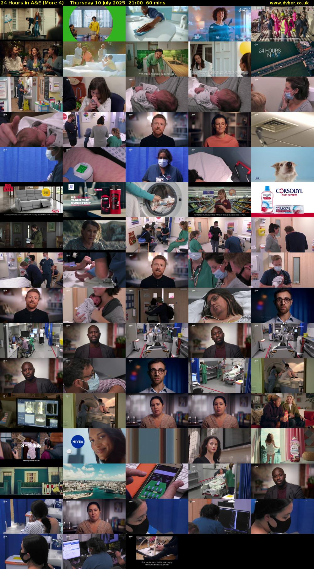 24 Hours in A&E (More 4) Thursday 10 July 2025 21:00 - 22:00