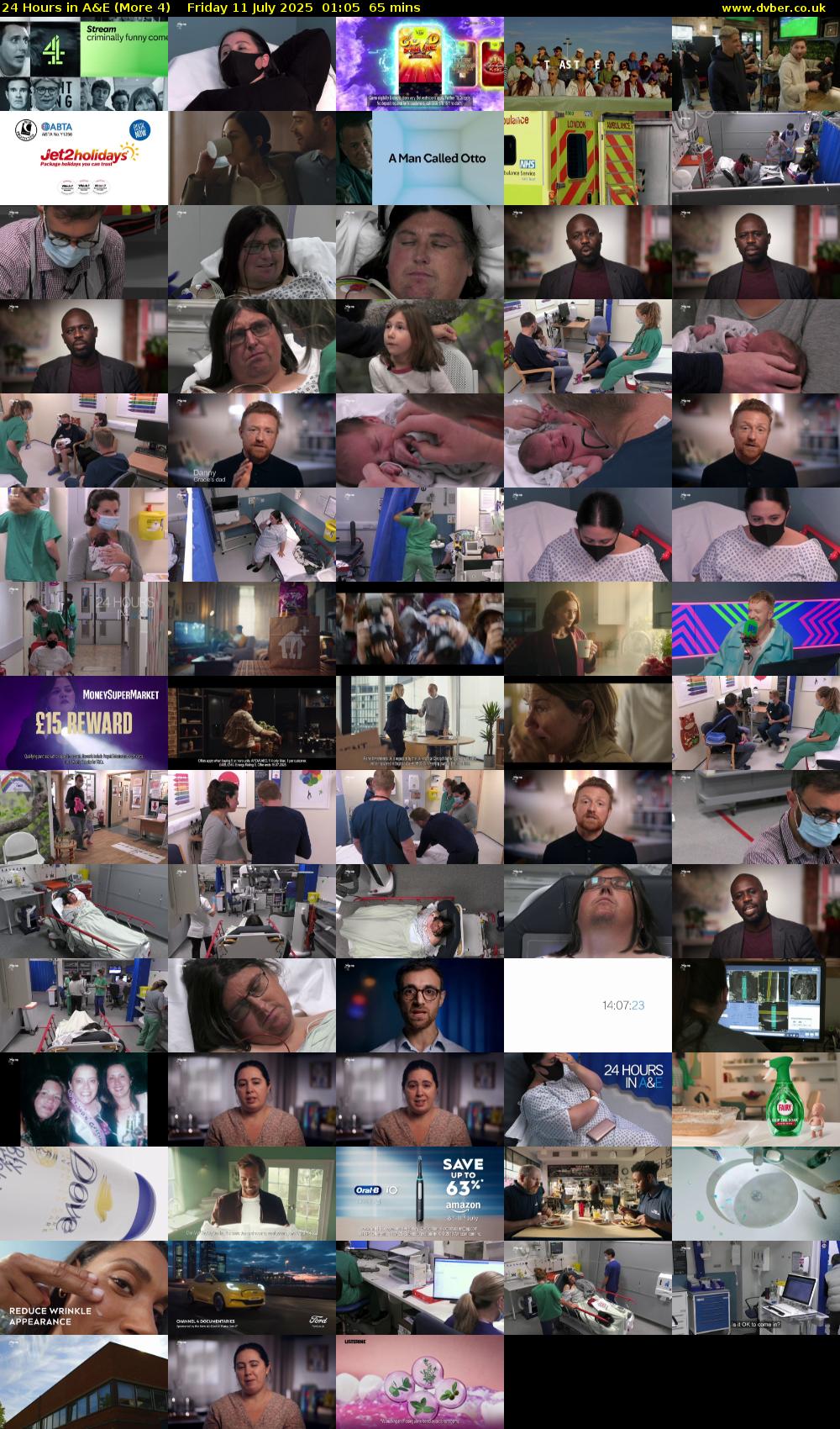 24 Hours in A&E (More 4) Friday 11 July 2025 01:05 - 02:10
