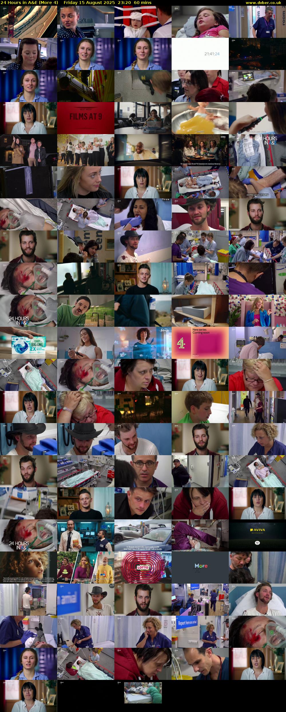 24 Hours in A&E (More 4) Friday 15 August 2025 23:20 - 00:20