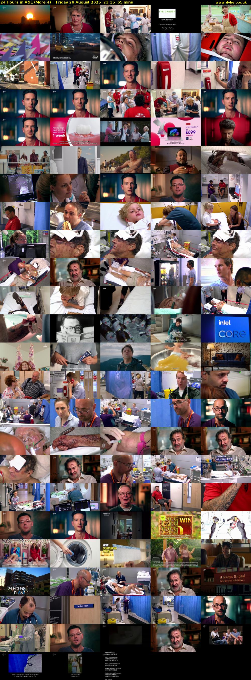 24 Hours in A&E (More 4) Friday 29 August 2025 23:15 - 00:20