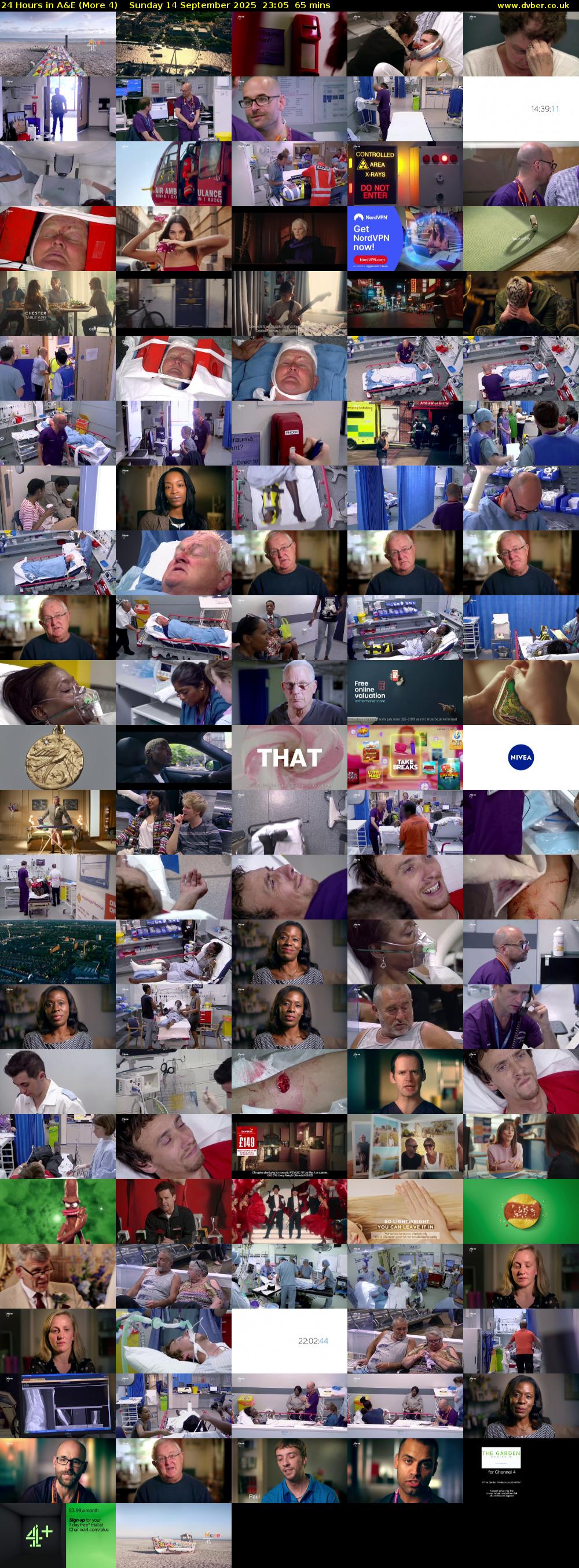 24 Hours in A&E (More 4) Sunday 14 September 2025 23:05 - 00:10