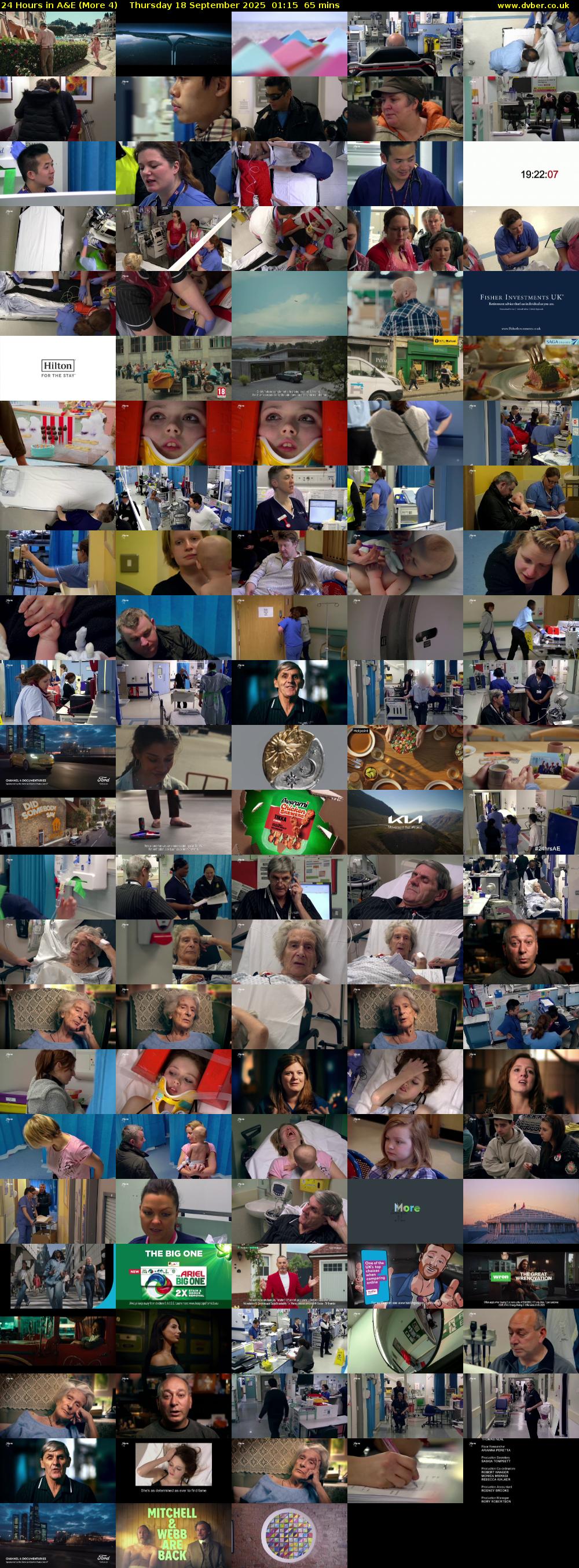 24 Hours in A&E (More 4) Thursday 18 September 2025 01:15 - 02:20