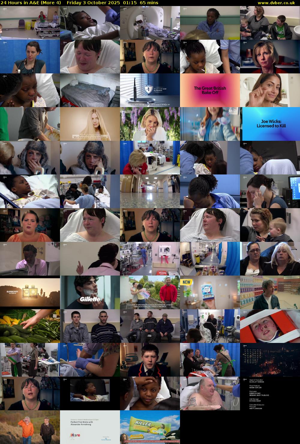 24 Hours in A&E (More 4) Friday 3 October 2025 01:15 - 02:20