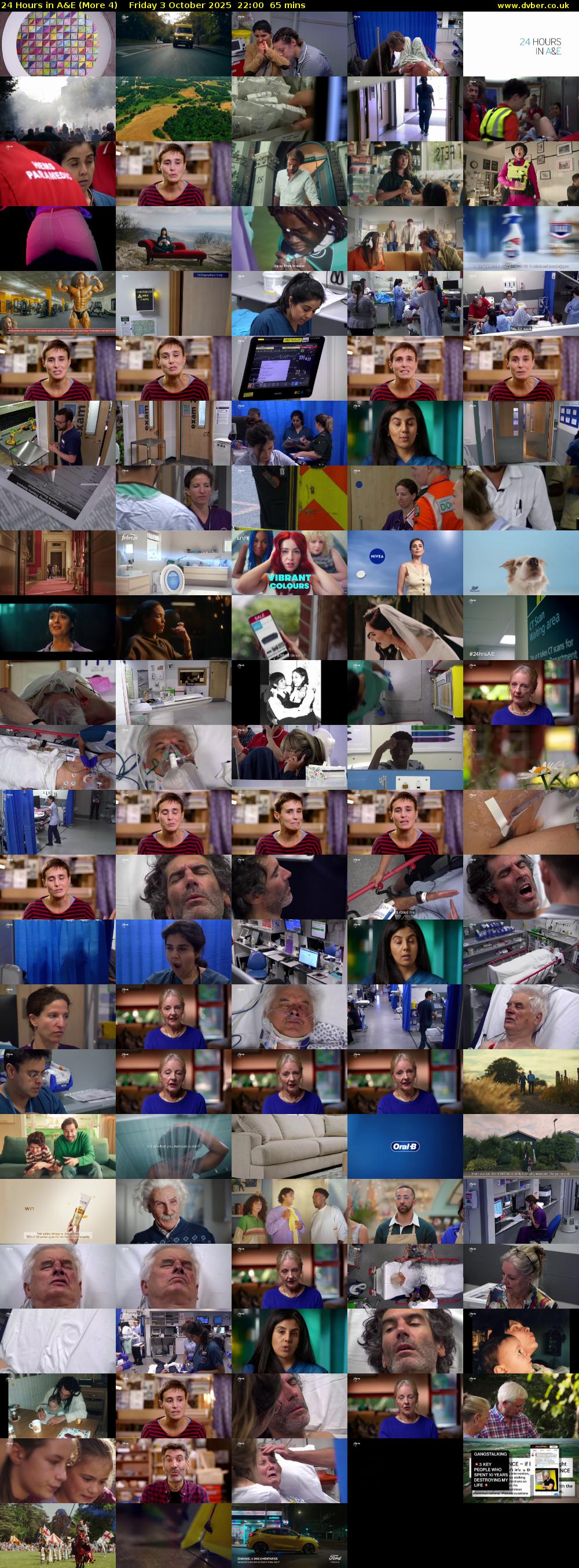 24 Hours in A&E (More 4) Friday 3 October 2025 22:00 - 23:05
