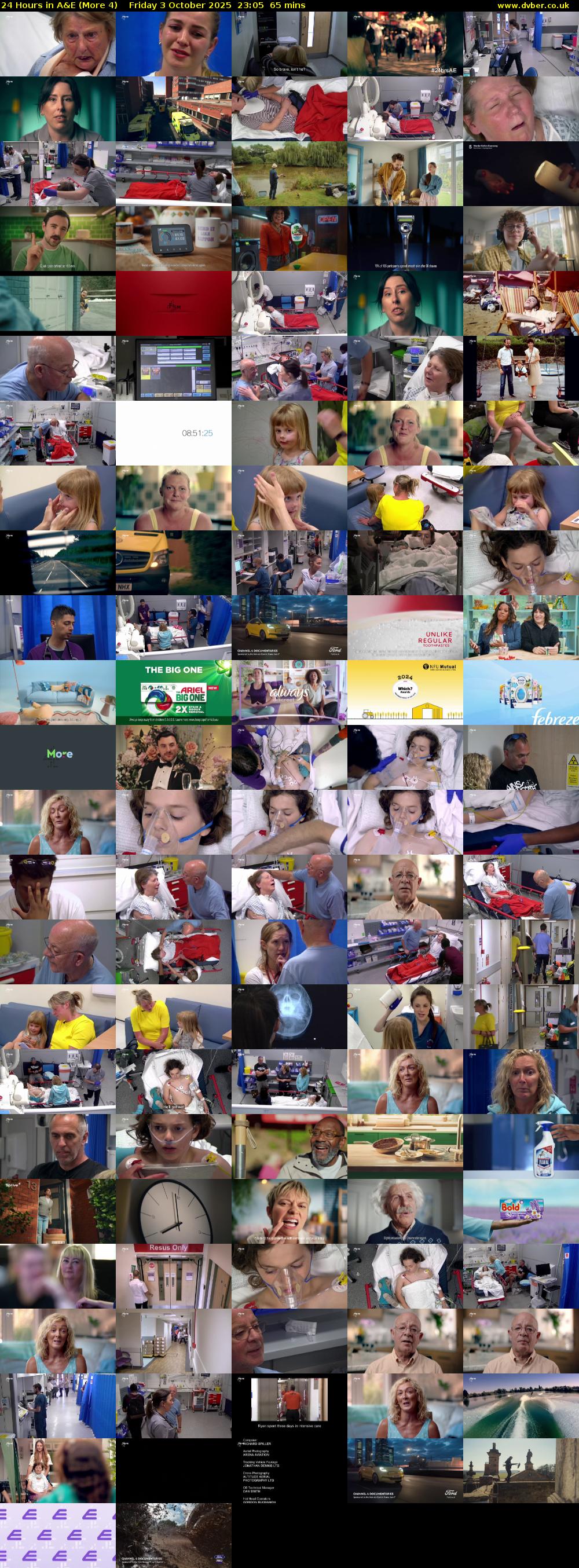 24 Hours in A&E (More 4) Friday 3 October 2025 23:05 - 00:10