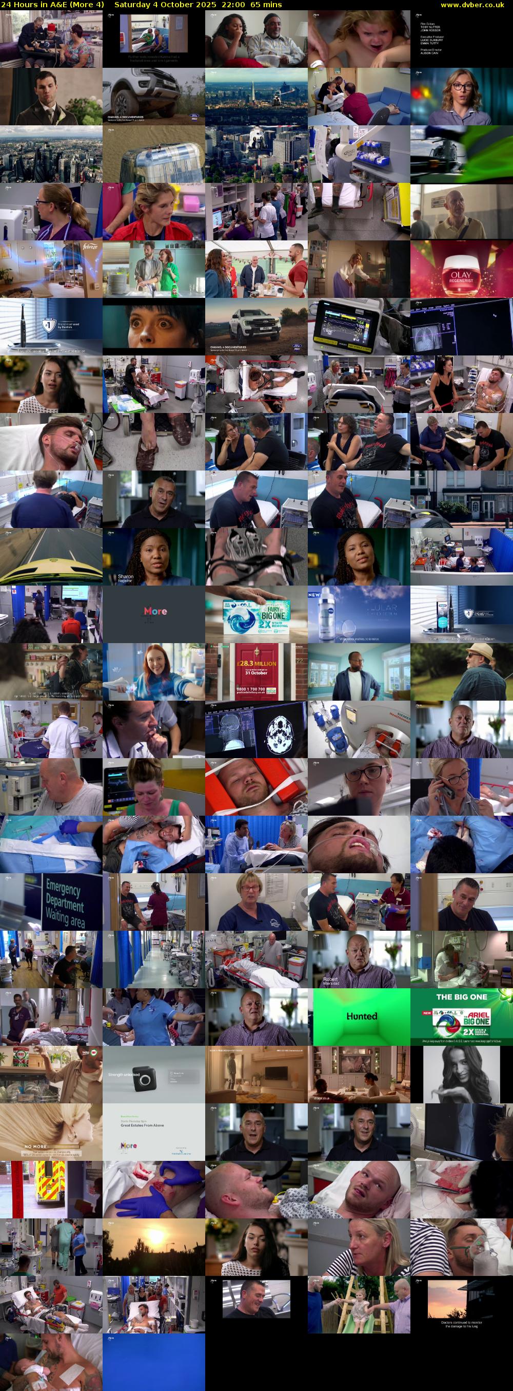 24 Hours in A&E (More 4) Saturday 4 October 2025 22:00 - 23:05