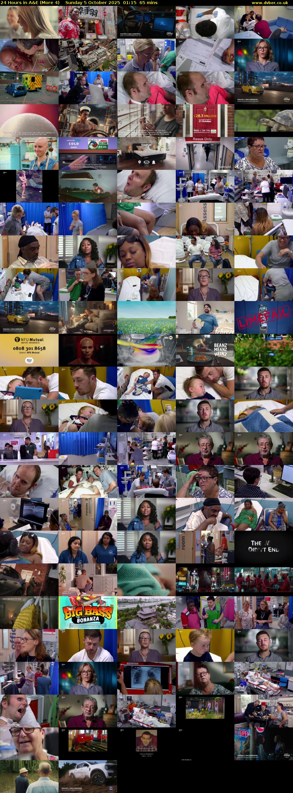 24 Hours in A&E (More 4) Sunday 5 October 2025 01:15 - 02:20