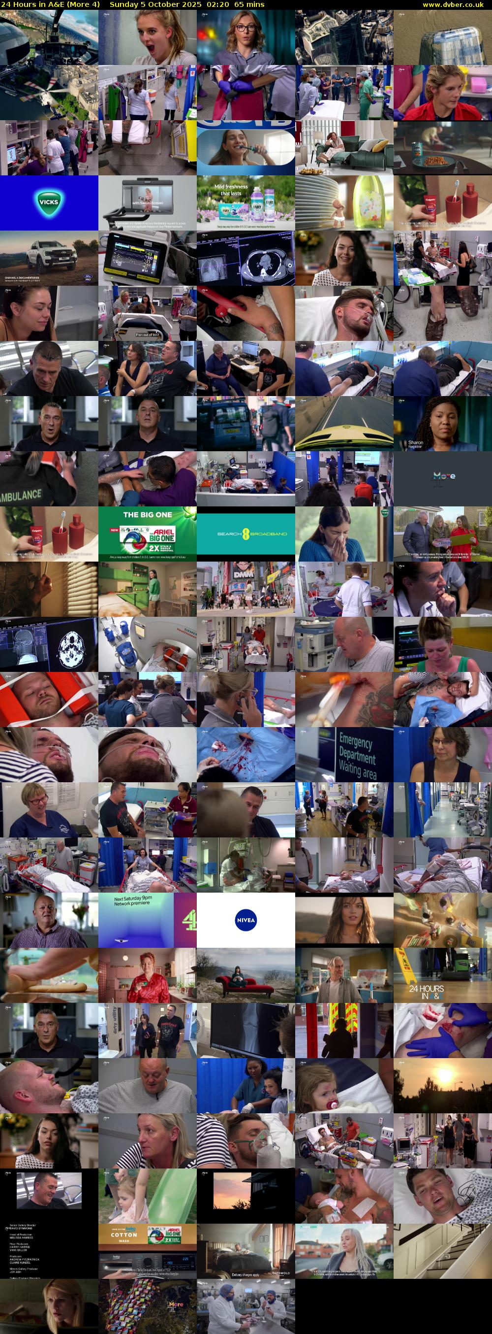 24 Hours in A&E (More 4) Sunday 5 October 2025 02:20 - 03:25