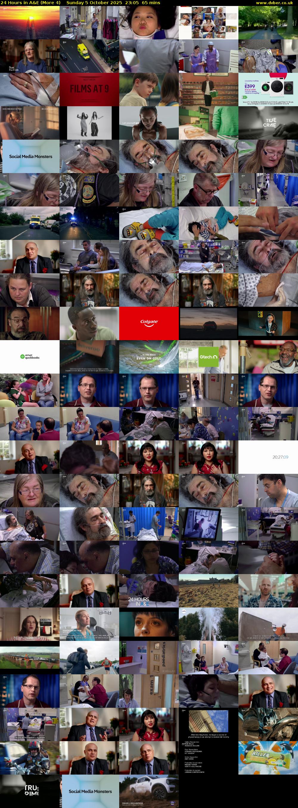24 Hours in A&E (More 4) Sunday 5 October 2025 23:05 - 00:10