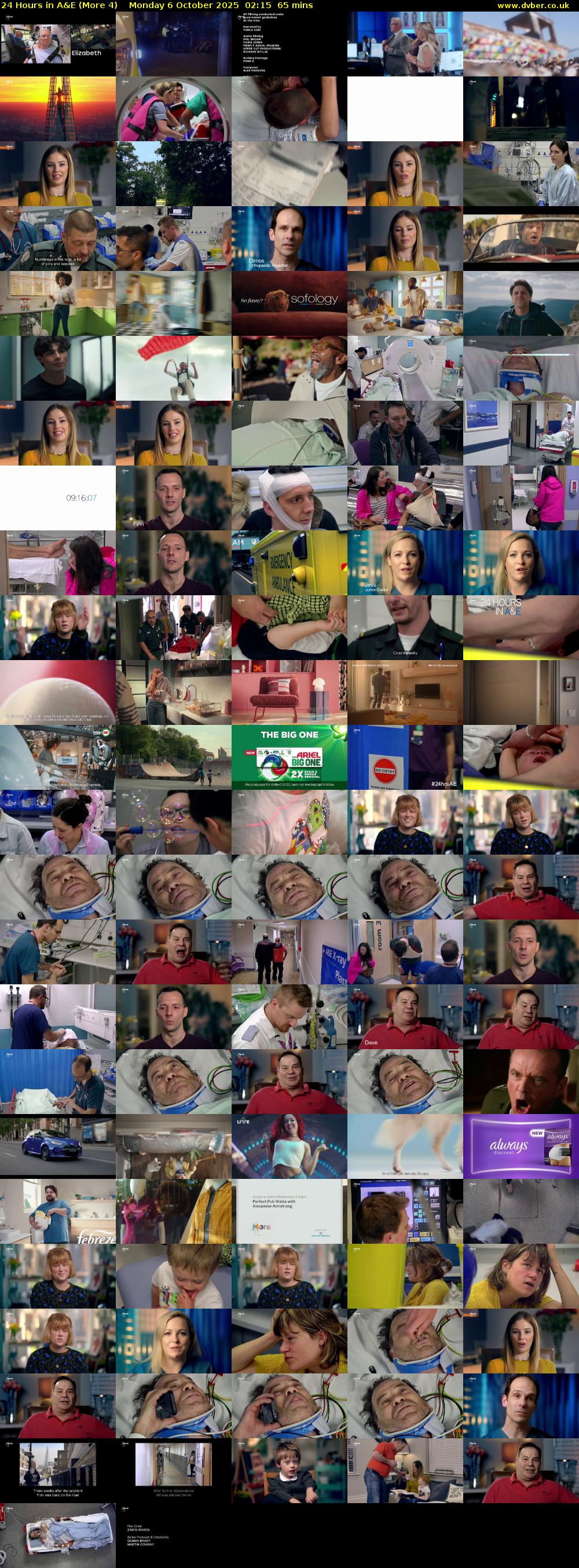 24 Hours in A&E (More 4) Monday 6 October 2025 02:15 - 03:20