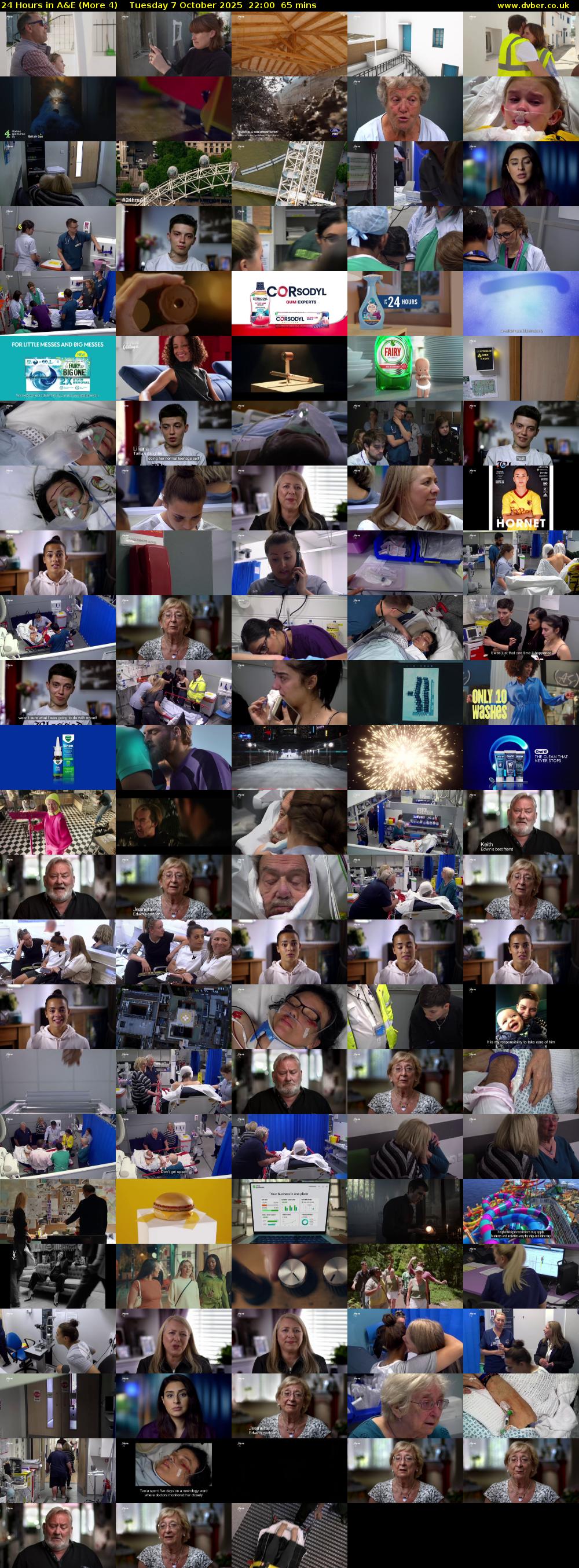 24 Hours in A&E (More 4) Tuesday 7 October 2025 22:00 - 23:05