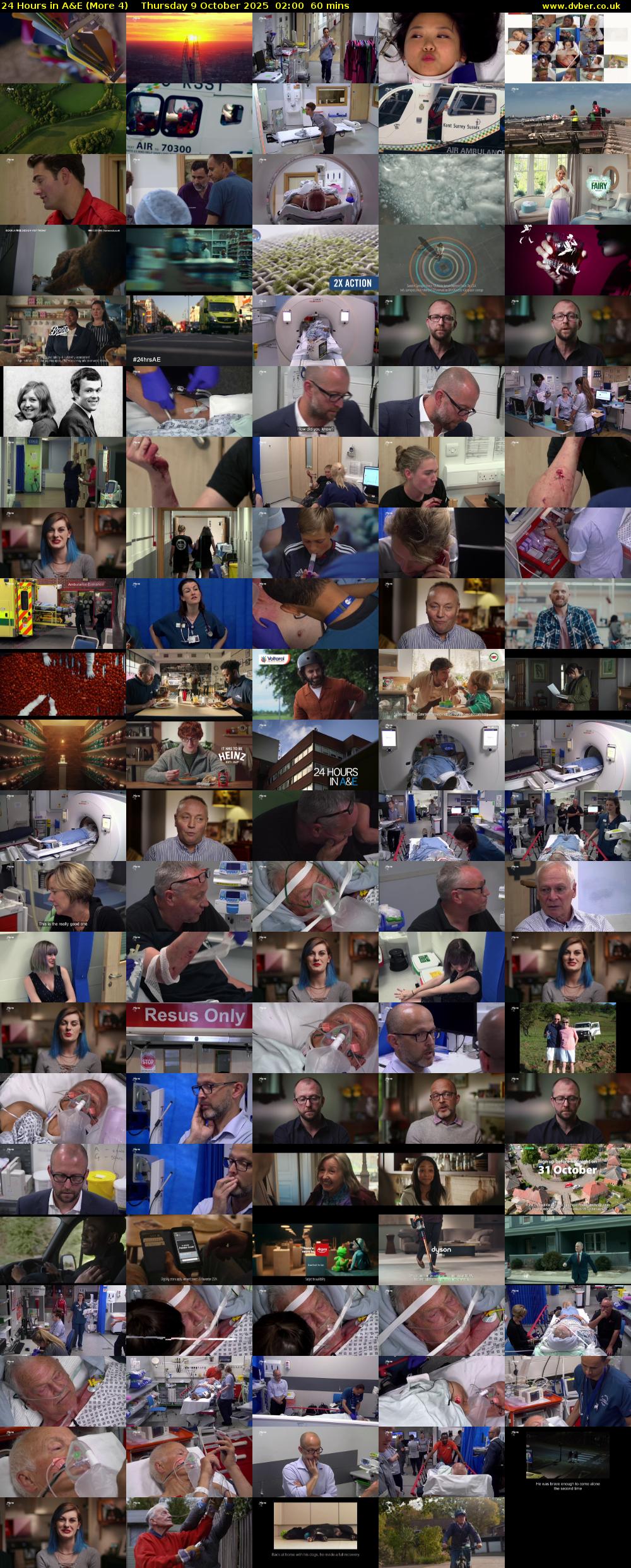 24 Hours in A&E (More 4) Thursday 9 October 2025 02:00 - 03:00