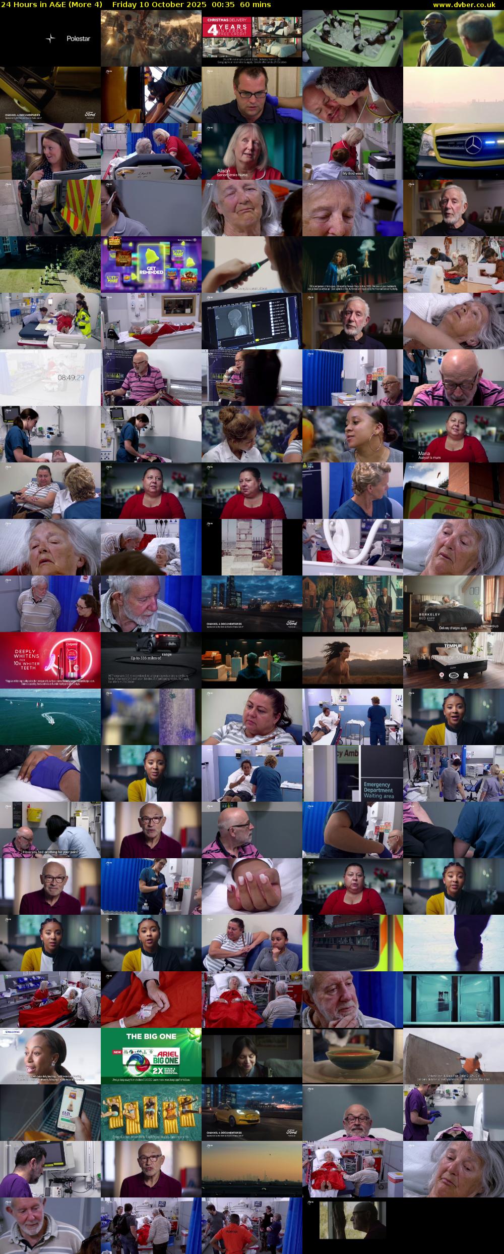 24 Hours in A&E (More 4) Friday 10 October 2025 00:35 - 01:35