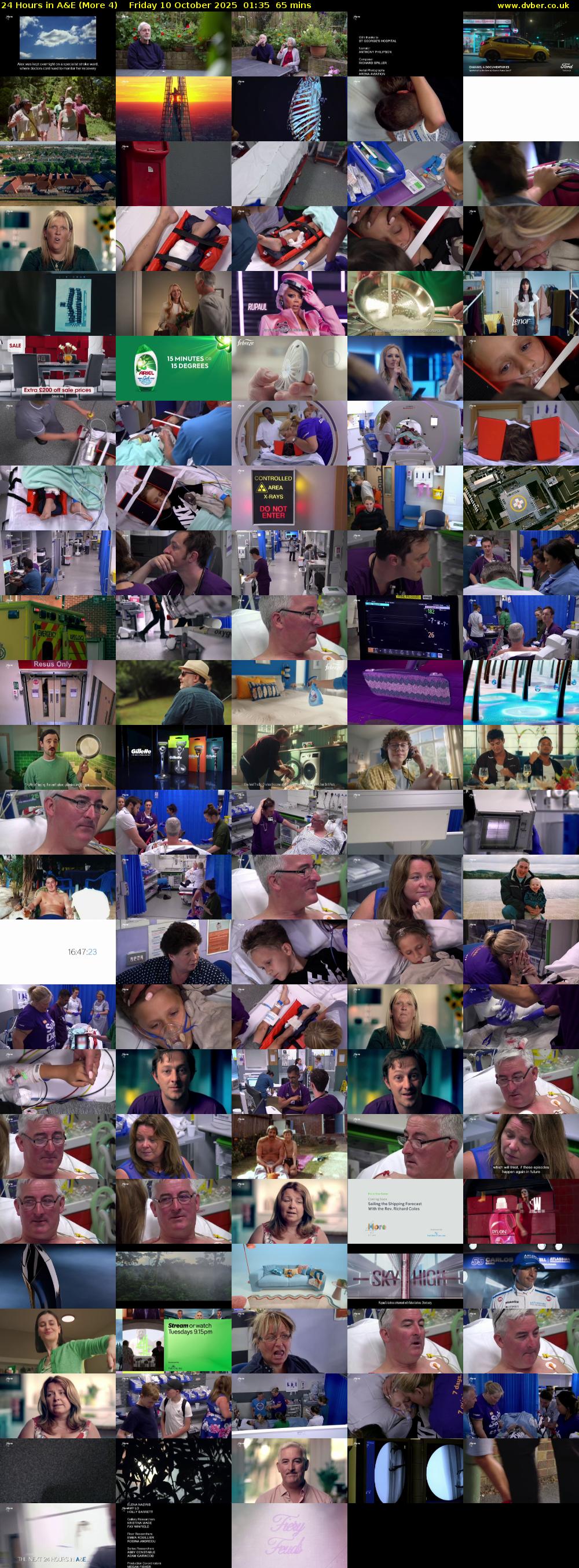 24 Hours in A&E (More 4) Friday 10 October 2025 01:35 - 02:40