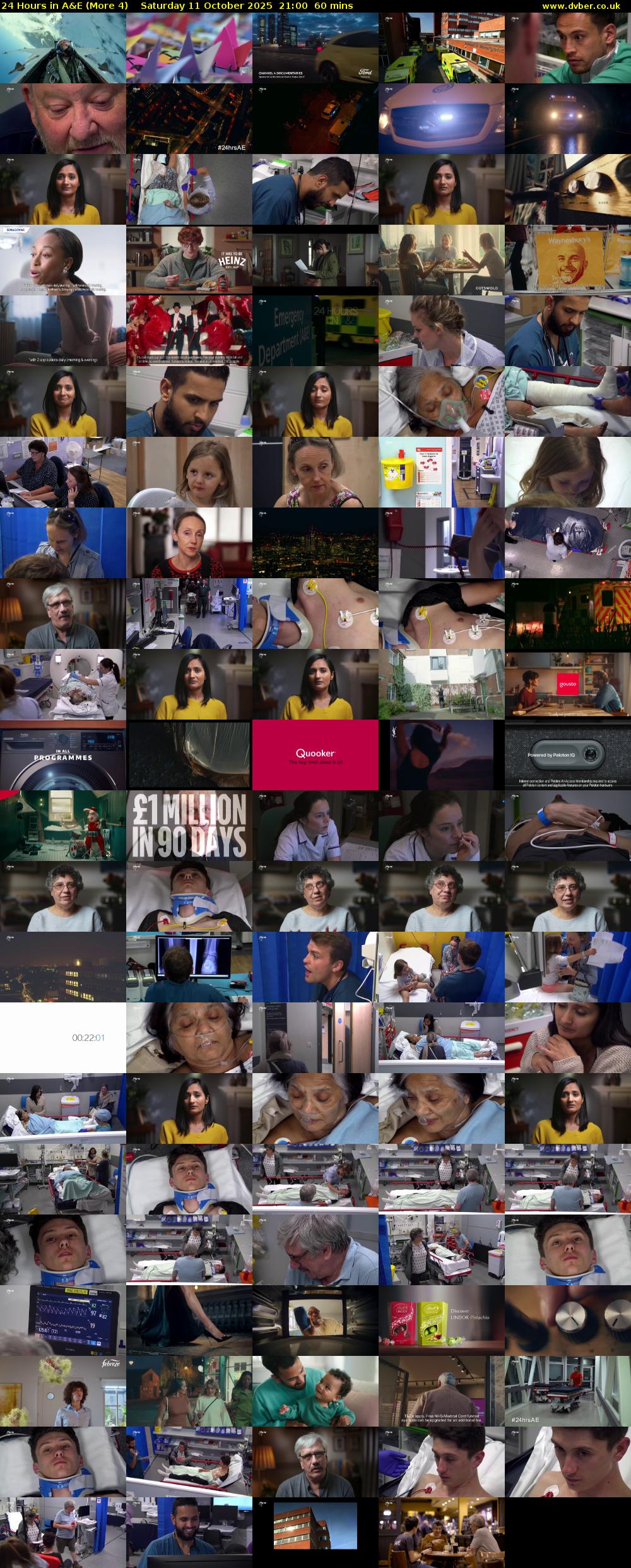 24 Hours in A&E (More 4) Saturday 11 October 2025 21:00 - 22:00