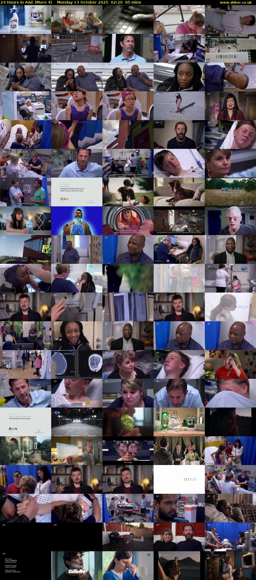 24 Hours in A&E (More 4) Monday 13 October 2025 02:20 - 03:25