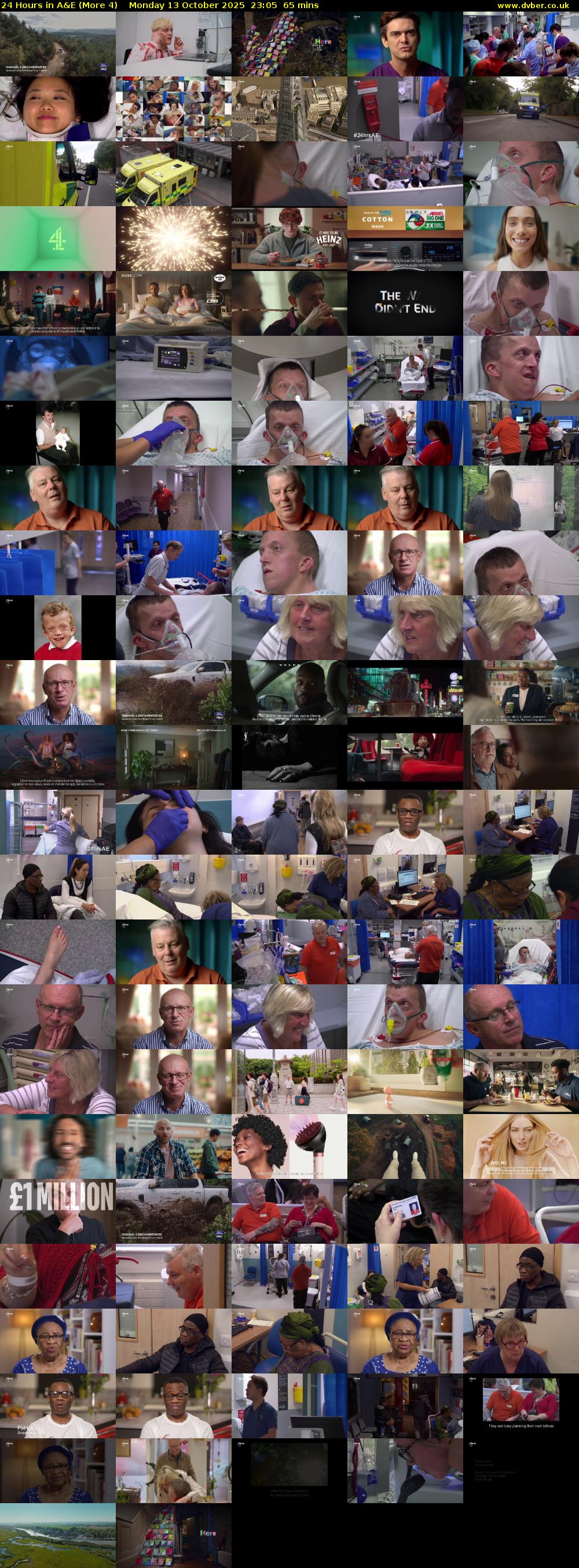 24 Hours in A&E (More 4) Monday 13 October 2025 23:05 - 00:10