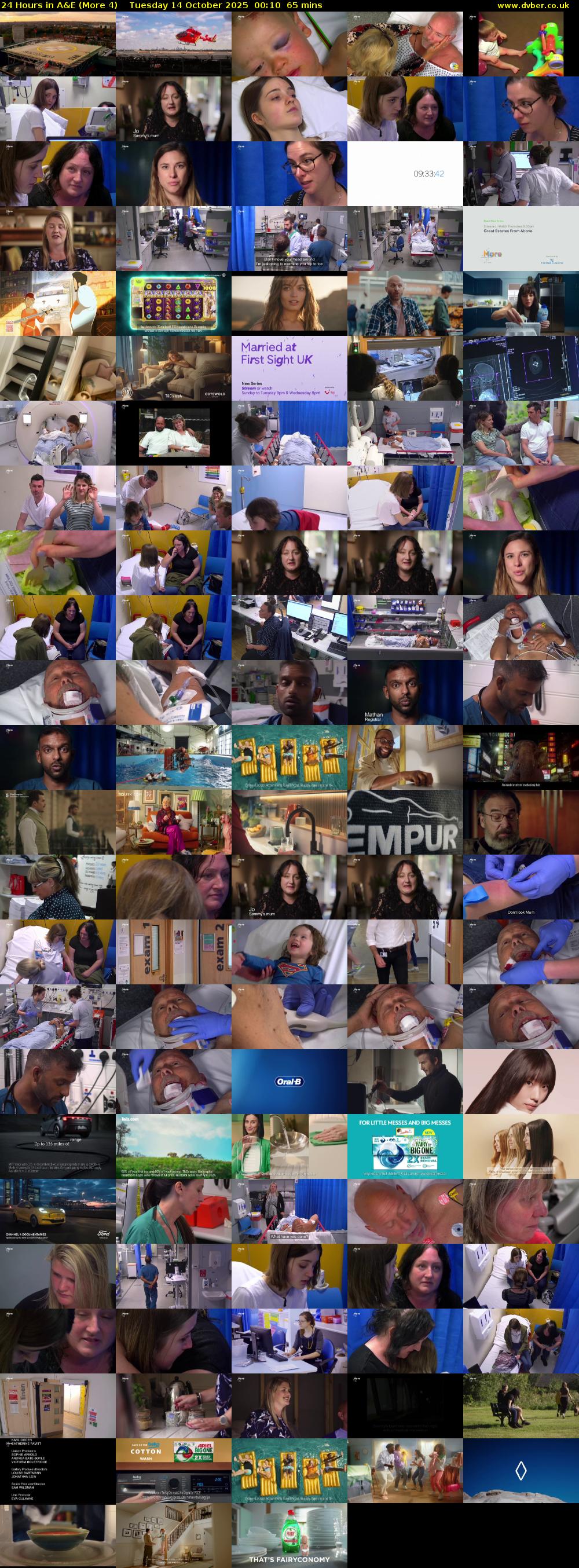 24 Hours in A&E (More 4) Tuesday 14 October 2025 00:10 - 01:15