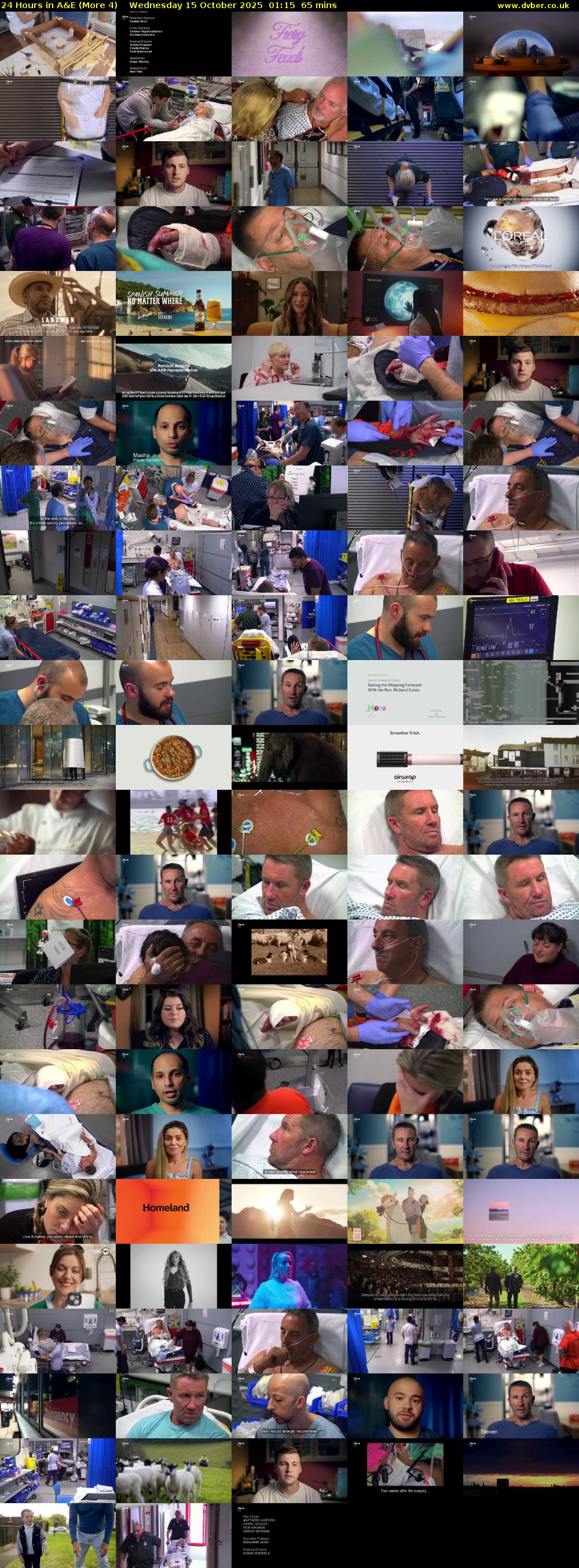 24 Hours in A&E (More 4) Wednesday 15 October 2025 01:15 - 02:20