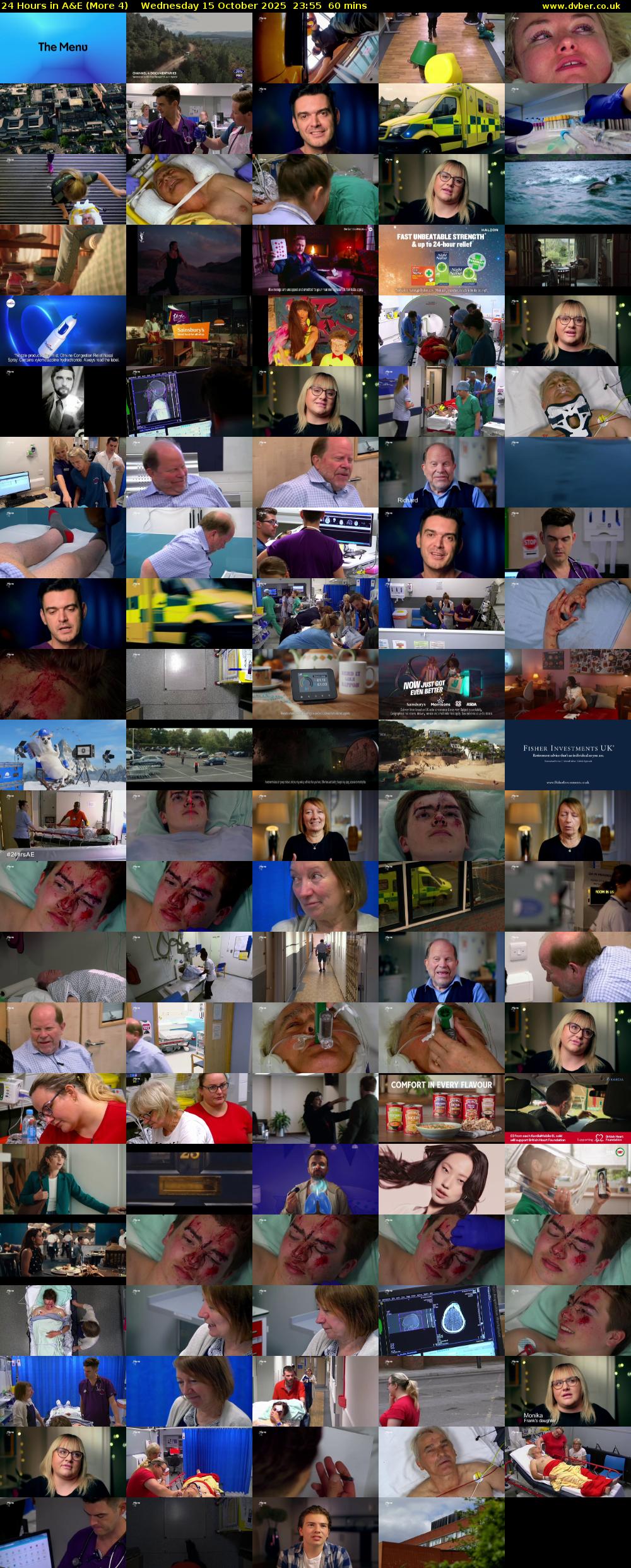 24 Hours in A&E (More 4) Wednesday 15 October 2025 23:55 - 00:55