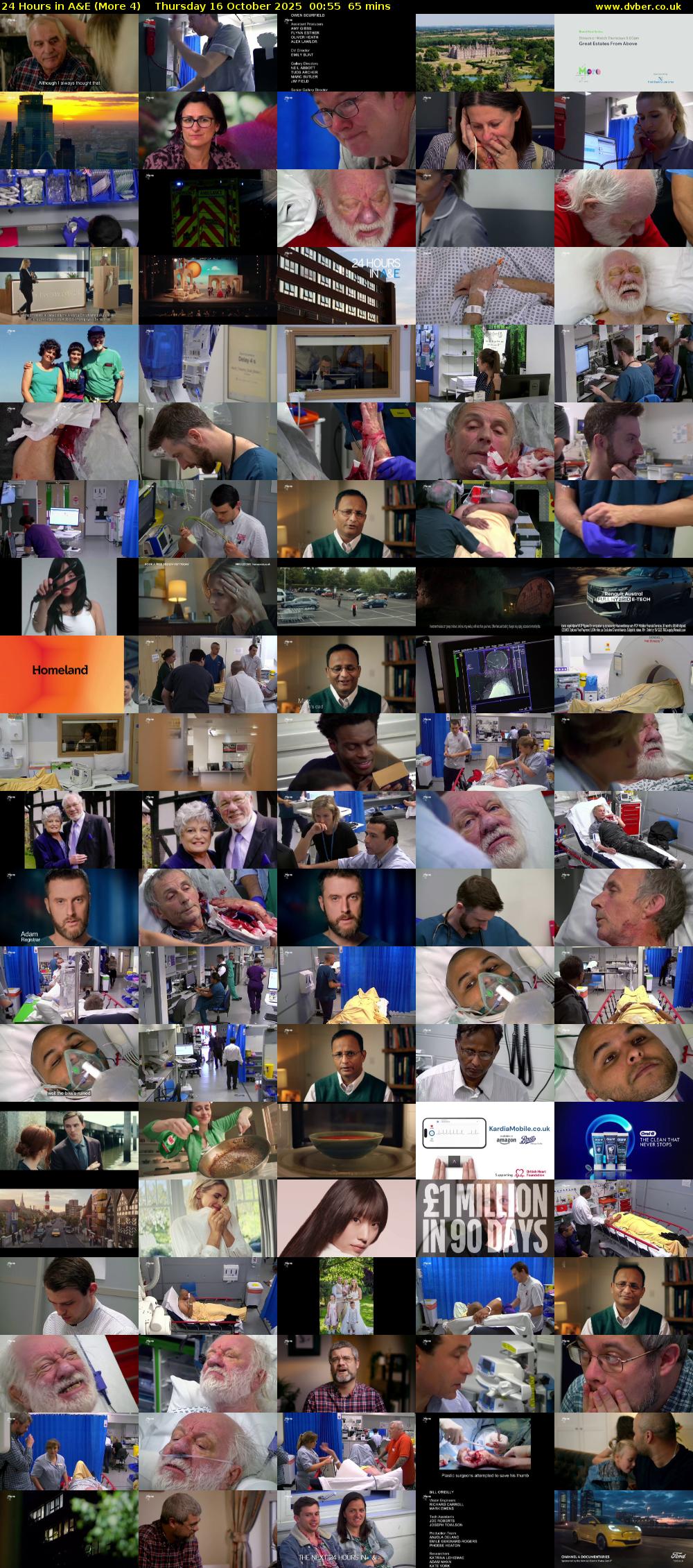 24 Hours in A&E (More 4) Thursday 16 October 2025 00:55 - 02:00