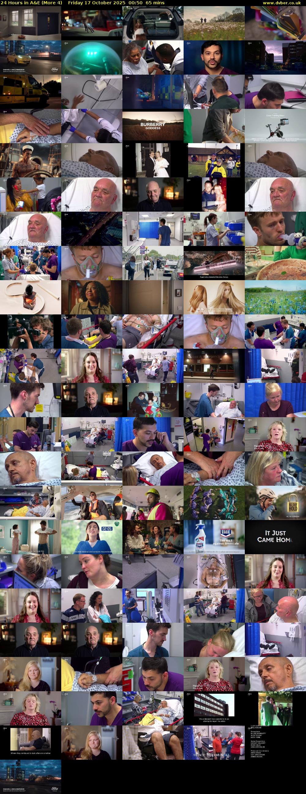 24 Hours in A&E (More 4) Friday 17 October 2025 00:50 - 01:55