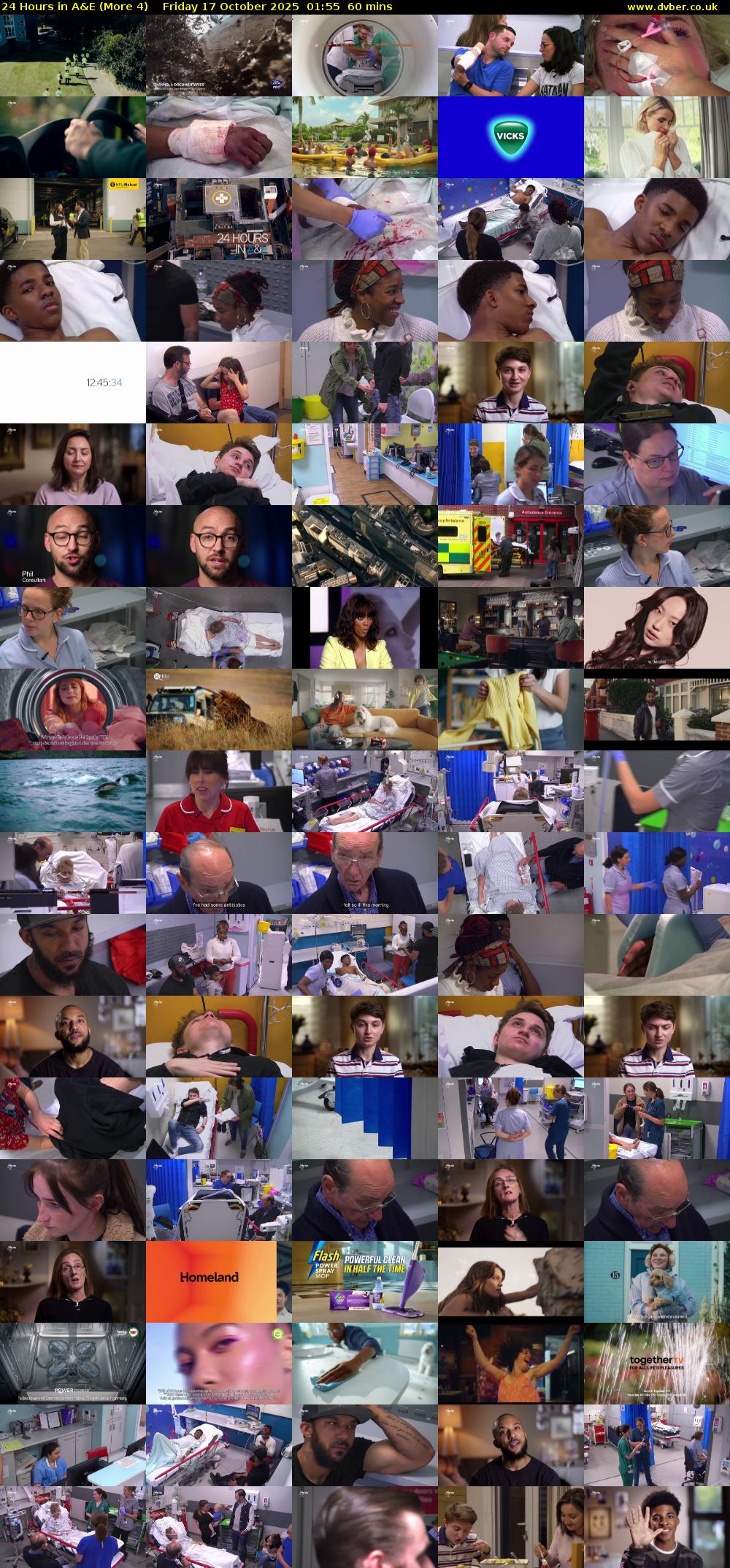 24 Hours in A&E (More 4) Friday 17 October 2025 01:55 - 02:55