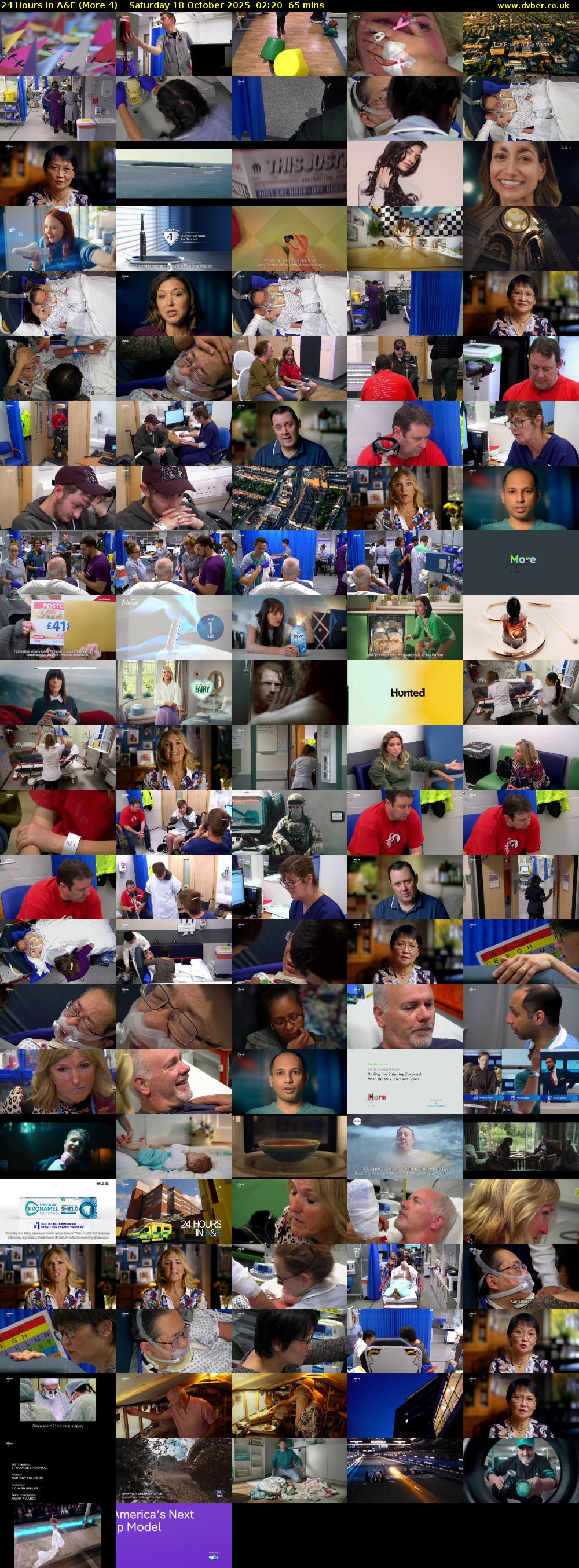 24 Hours in A&E (More 4) Saturday 18 October 2025 02:20 - 03:25