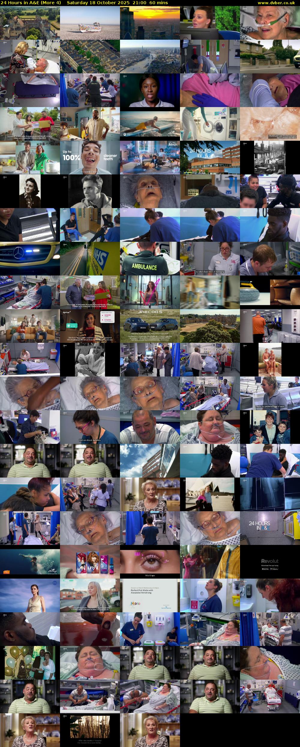 24 Hours in A&E (More 4) Saturday 18 October 2025 21:00 - 22:00