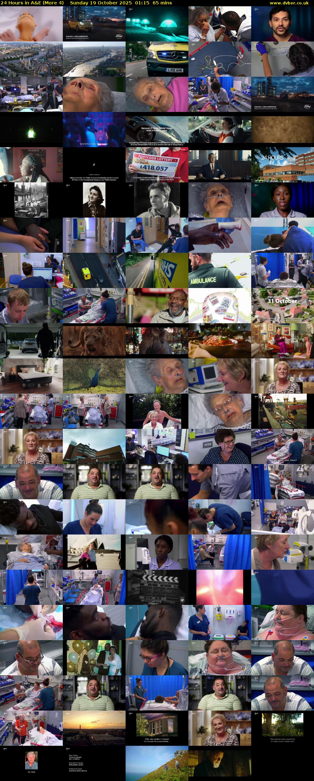 24 Hours in A&E (More 4) Sunday 19 October 2025 01:15 - 02:20