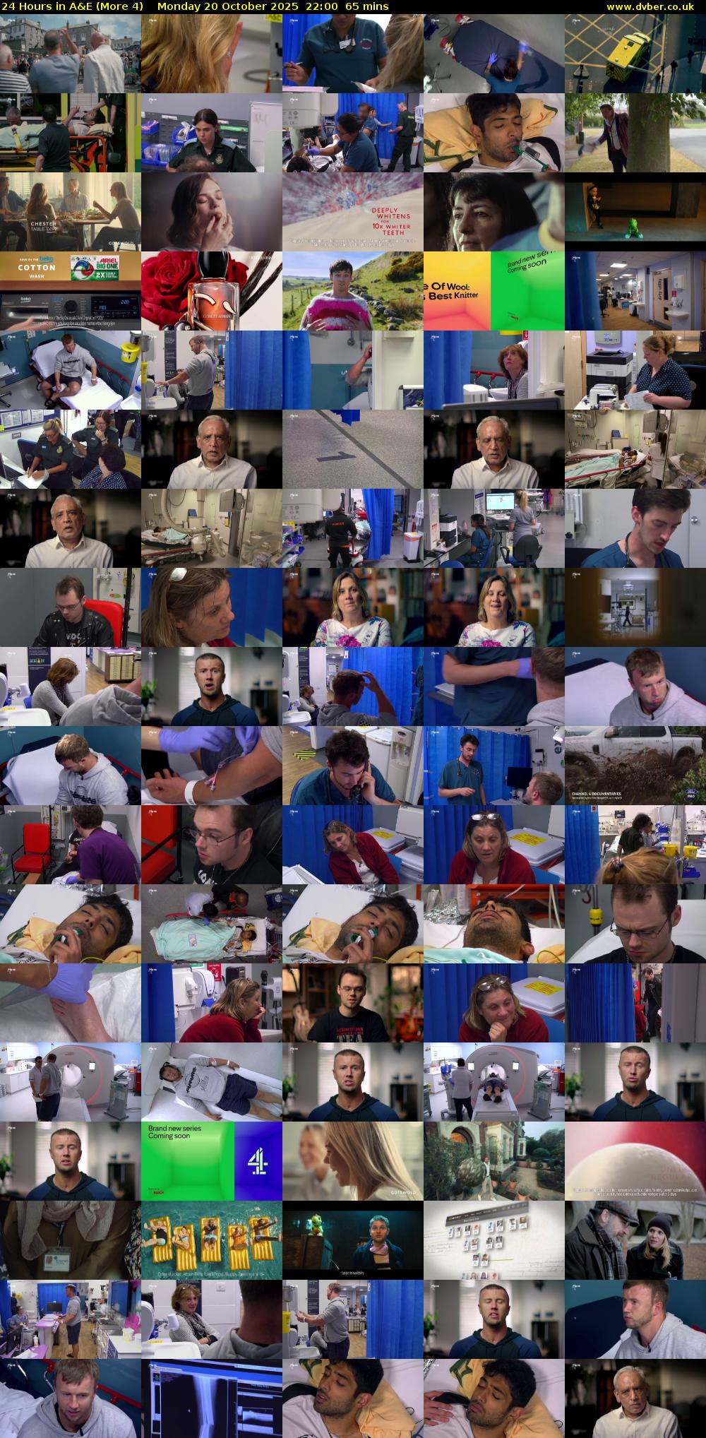 24 Hours in A&E (More 4) Monday 20 October 2025 22:00 - 23:05