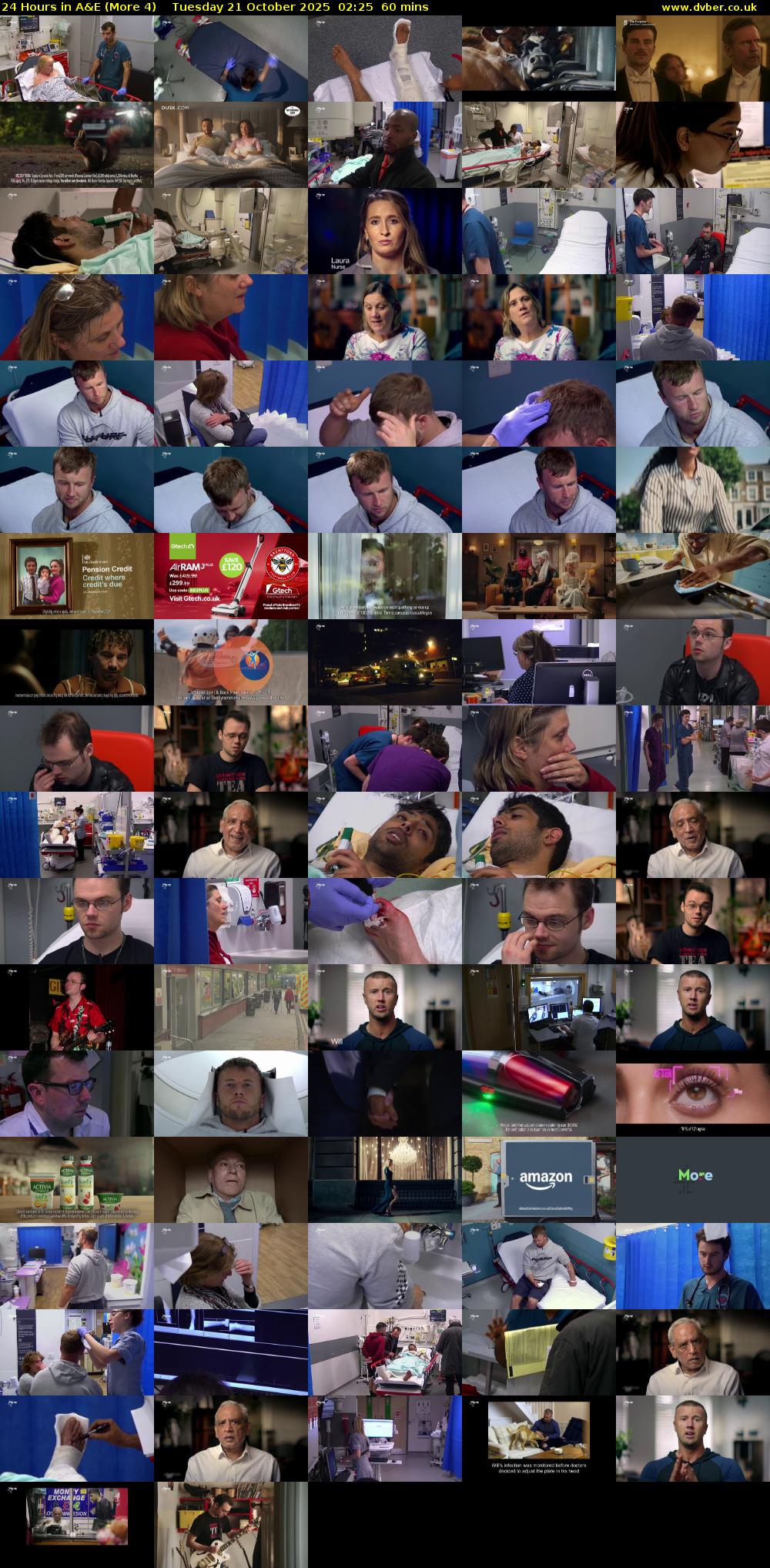24 Hours in A&E (More 4) Tuesday 21 October 2025 02:25 - 03:25