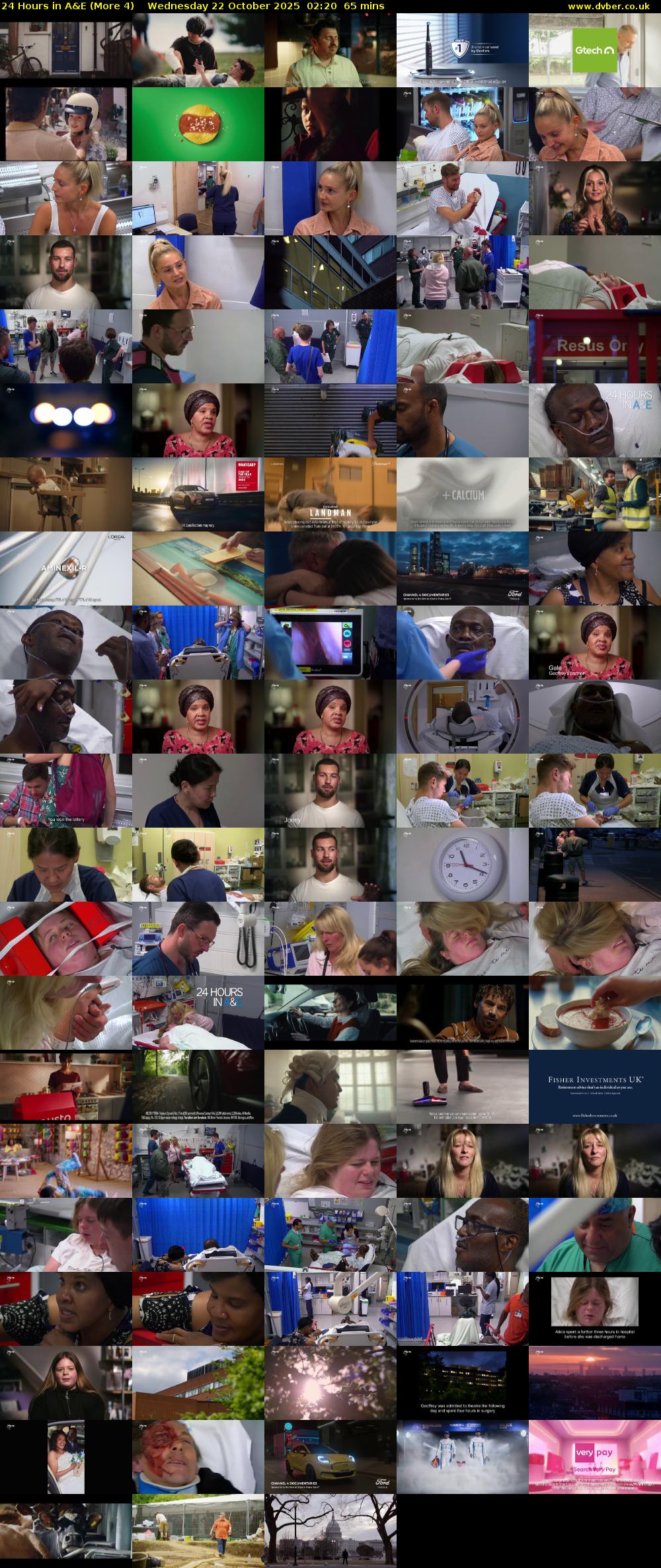 24 Hours in A&E (More 4) Wednesday 22 October 2025 02:20 - 03:25