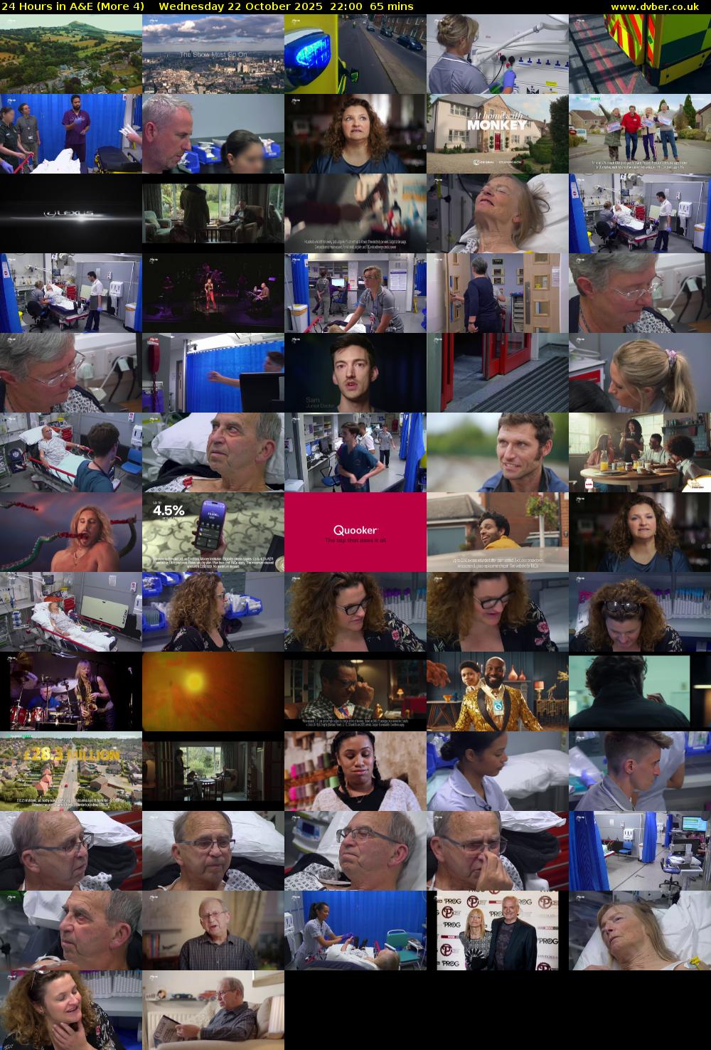 24 Hours in A&E (More 4) Wednesday 22 October 2025 22:00 - 23:05