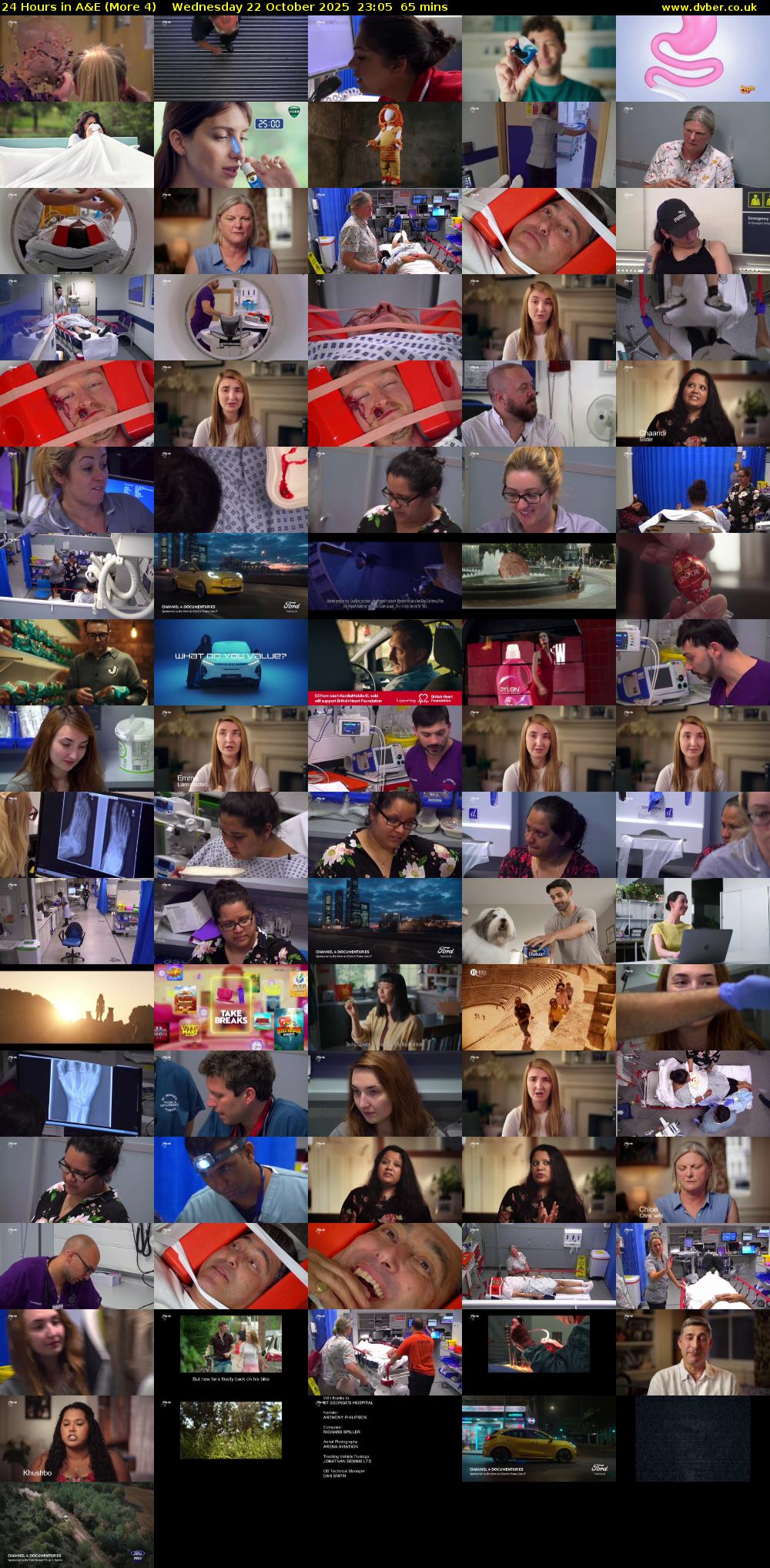24 Hours in A&E (More 4) Wednesday 22 October 2025 23:05 - 00:10