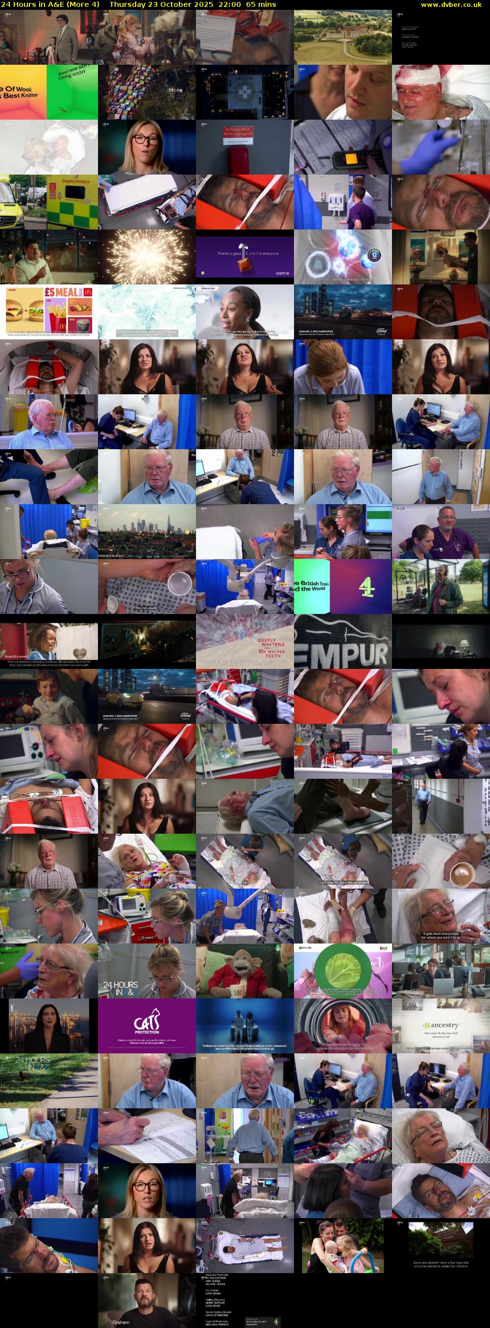 24 Hours in A&E (More 4) Thursday 23 October 2025 22:00 - 23:05