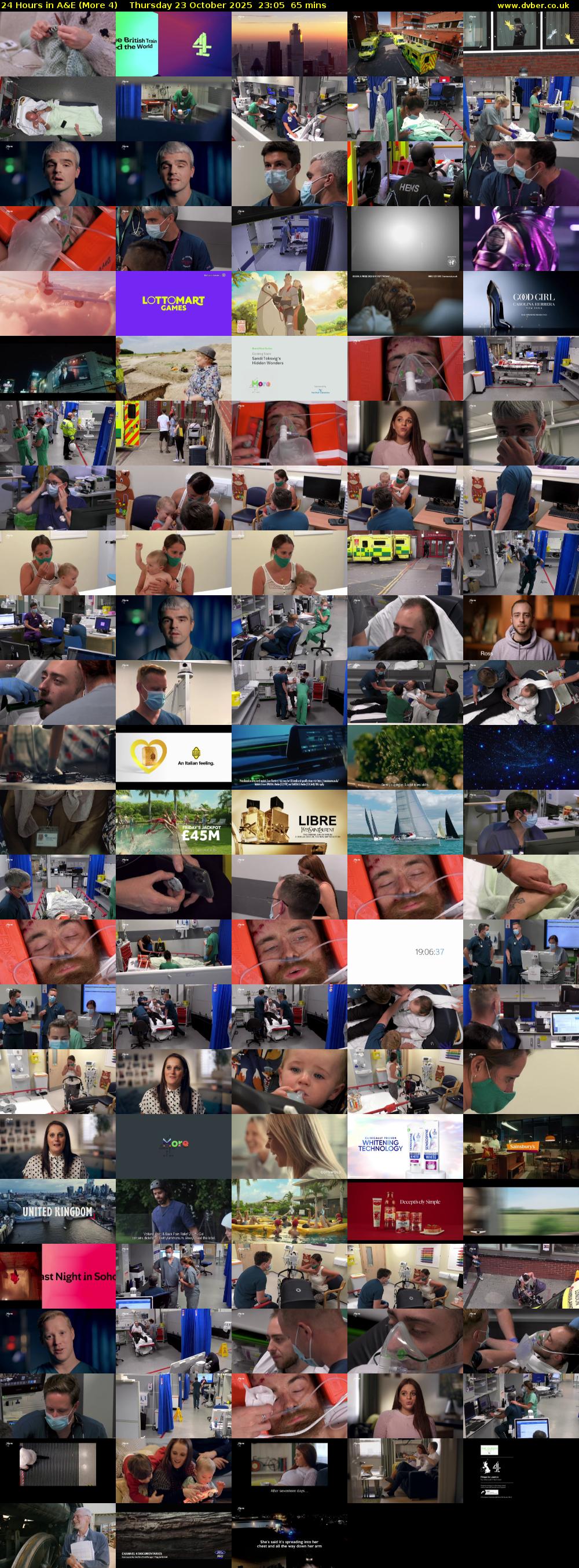 24 Hours in A&E (More 4) Thursday 23 October 2025 23:05 - 00:10