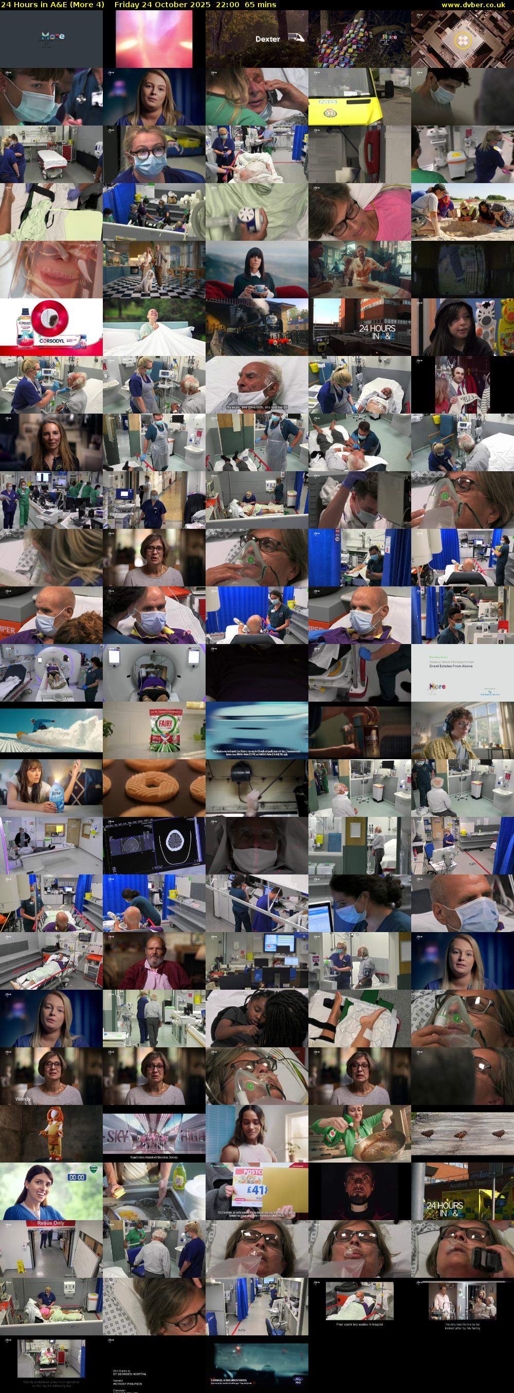 24 Hours in A&E (More 4) Friday 24 October 2025 22:00 - 23:05