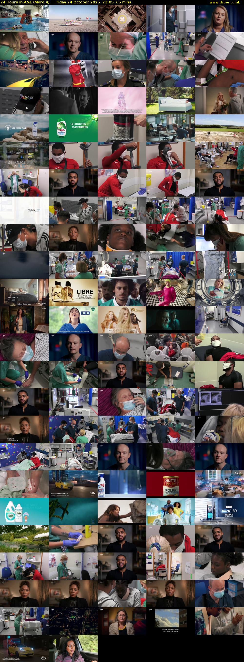 24 Hours in A&E (More 4) Friday 24 October 2025 23:05 - 00:10