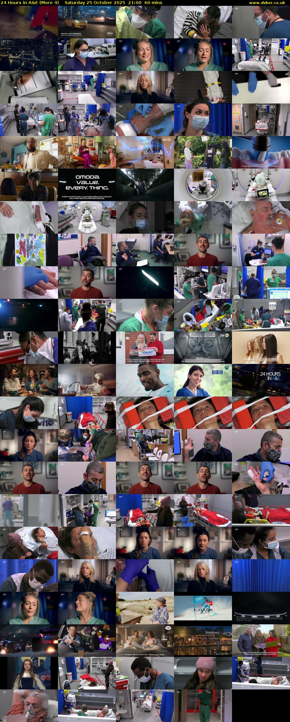 24 Hours in A&E (More 4) Saturday 25 October 2025 21:00 - 22:00