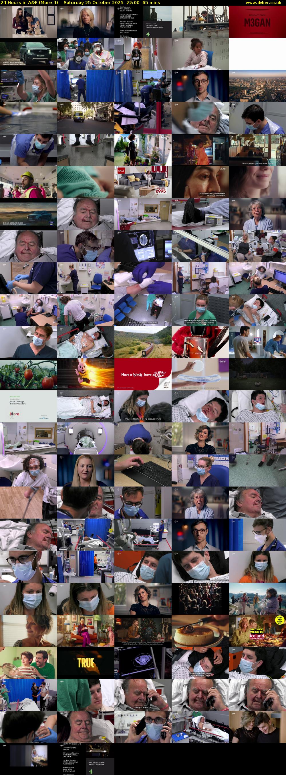 24 Hours in A&E (More 4) Saturday 25 October 2025 22:00 - 23:05