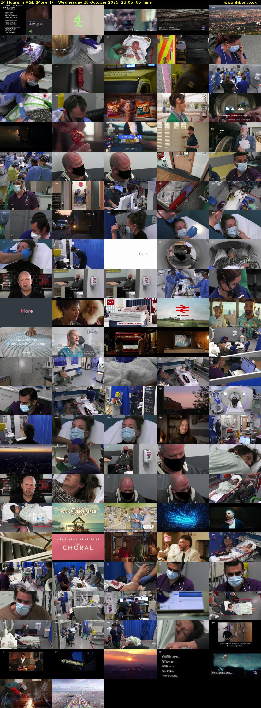 24 Hours in A&E (More 4) Wednesday 29 October 2025 23:05 - 00:10
