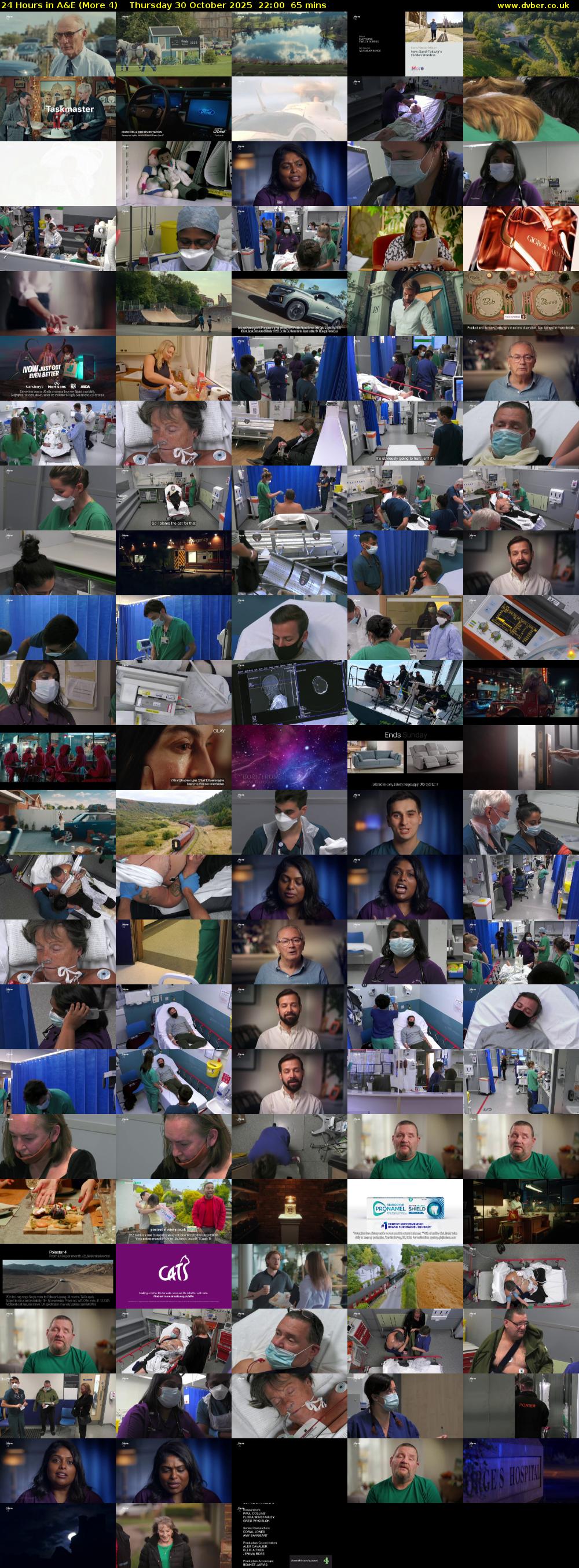 24 Hours in A&E (More 4) Thursday 30 October 2025 22:00 - 23:05
